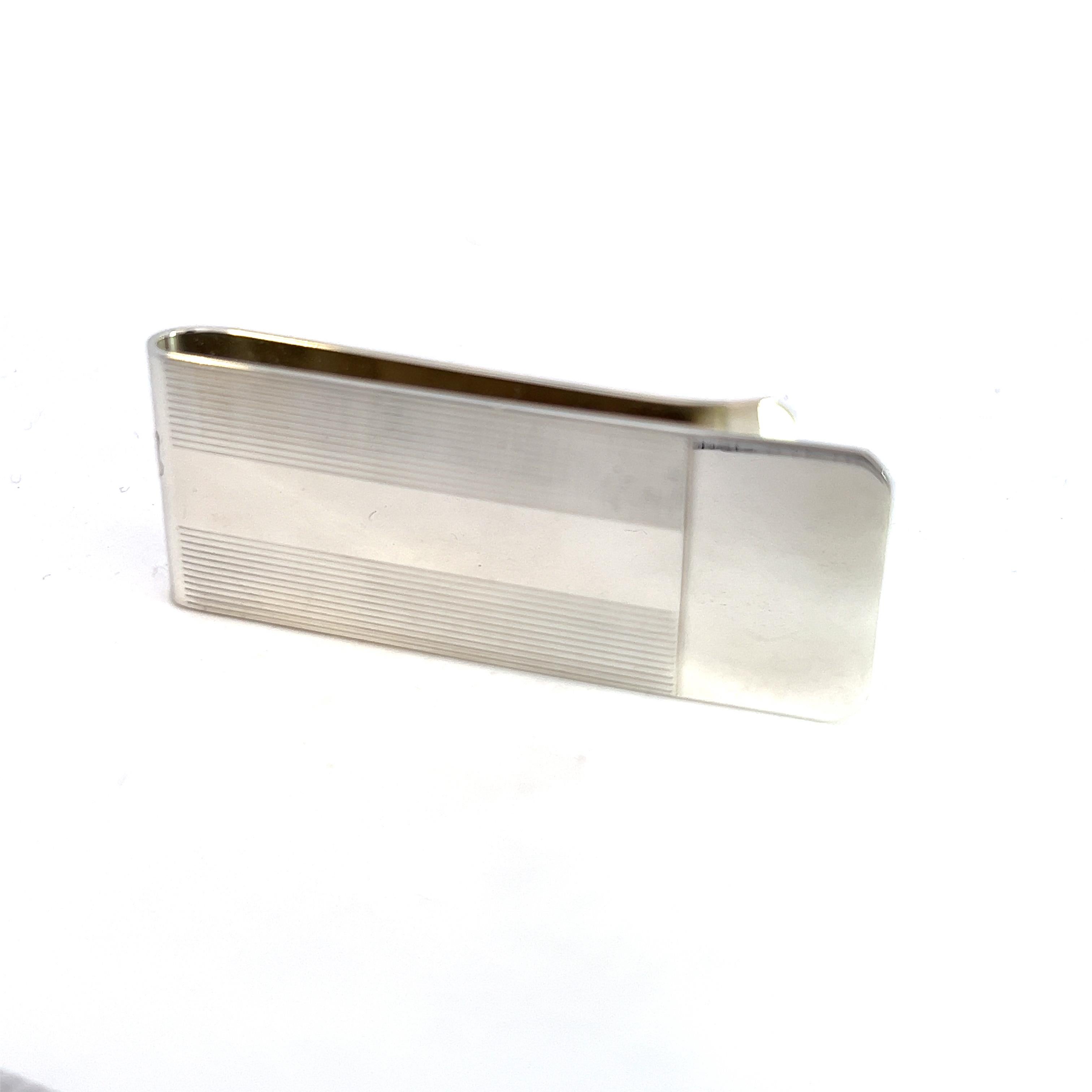 Tiffany & Co Estate Money Clip Sterling Silver In Good Condition For Sale In Brooklyn, NY