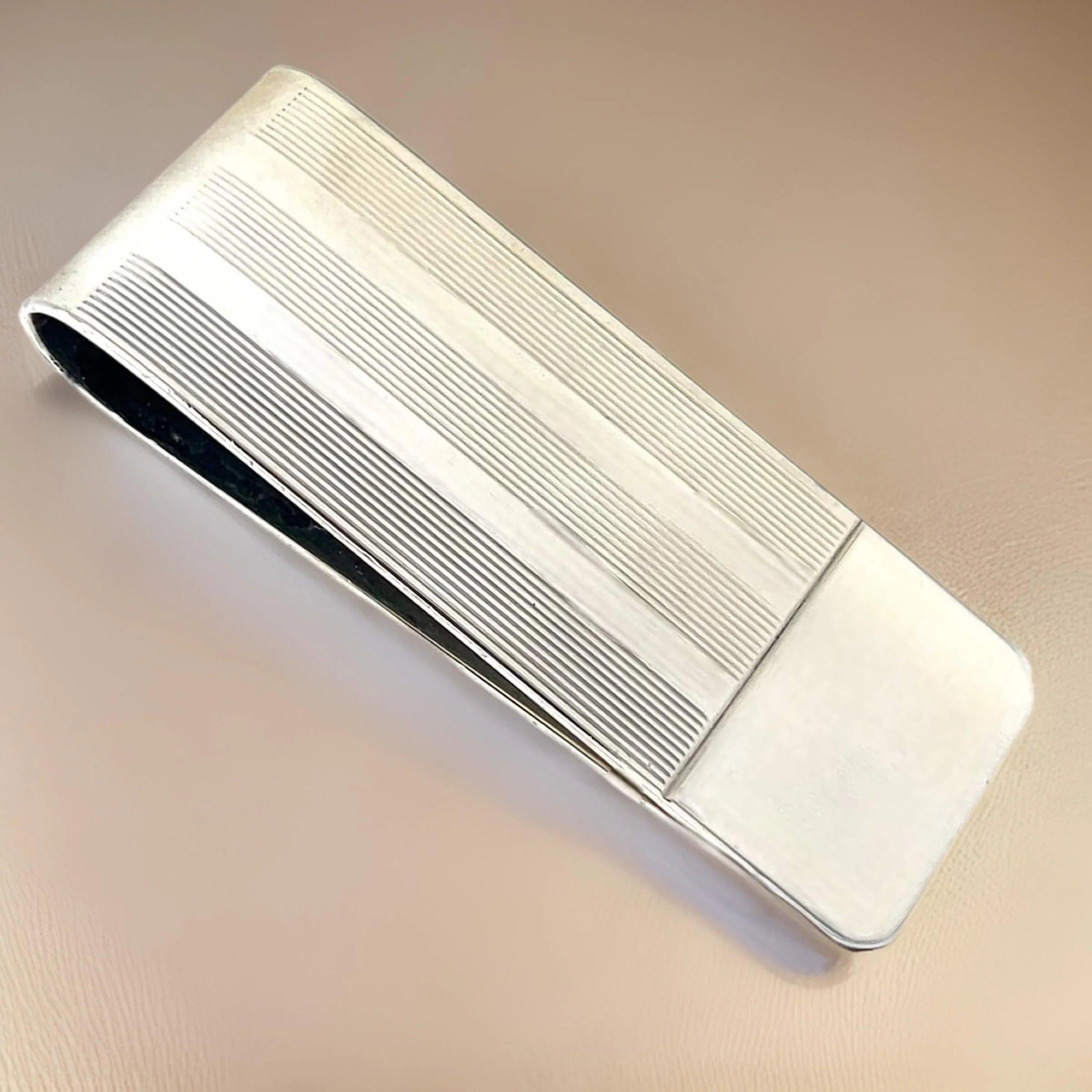 Tiffany & Co Estate Money Clip Sterling Silver For Sale 5