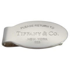 Vintage Tiffany & Co Estate Money Clip Sterling Silver