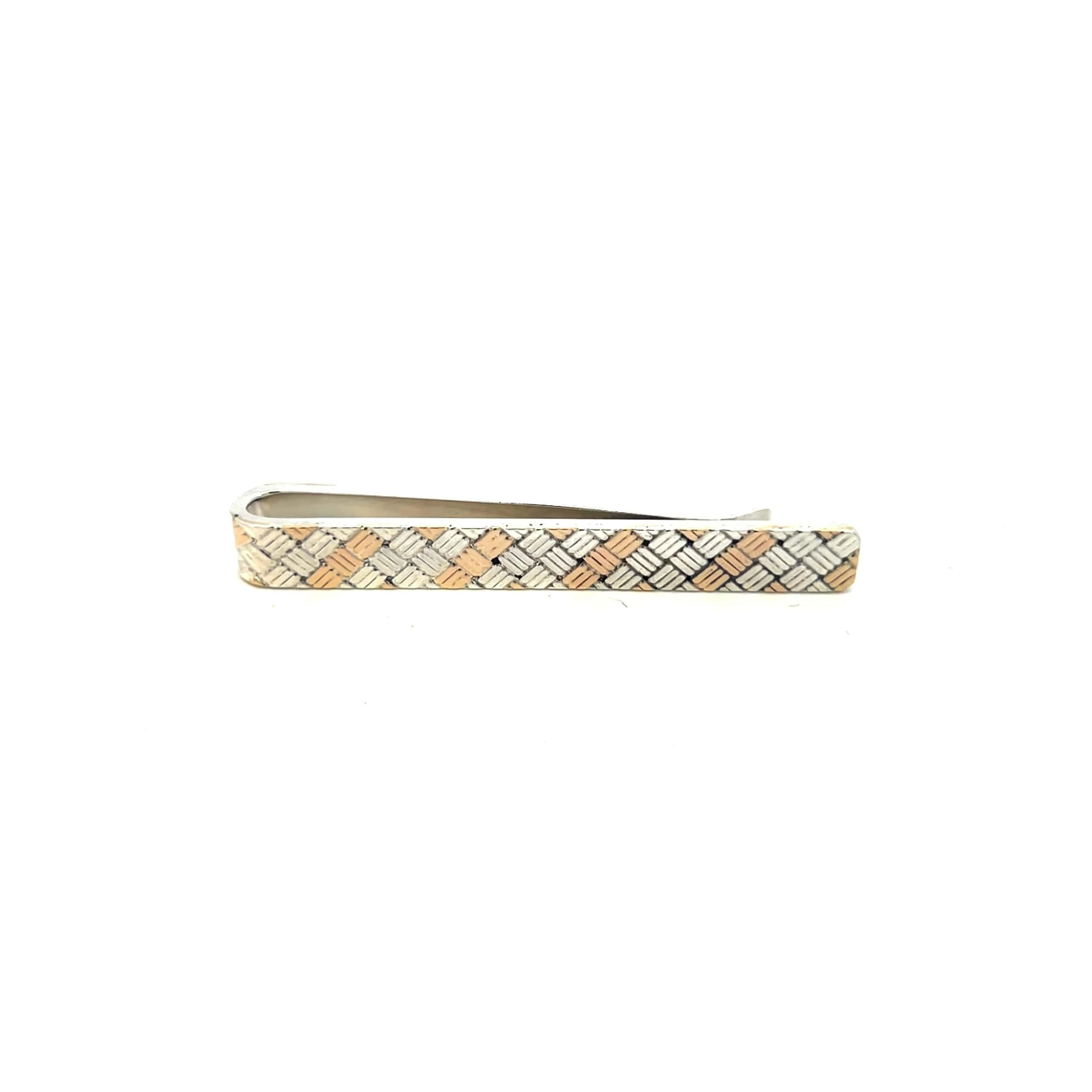 De los hombres Tiffany & Co Estate Alfiler de corbata con clip de plata de ley + oro de 14 quilates en venta