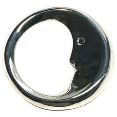 Tiffany & Co Estate Moon Baby Rattle Sterling Silver