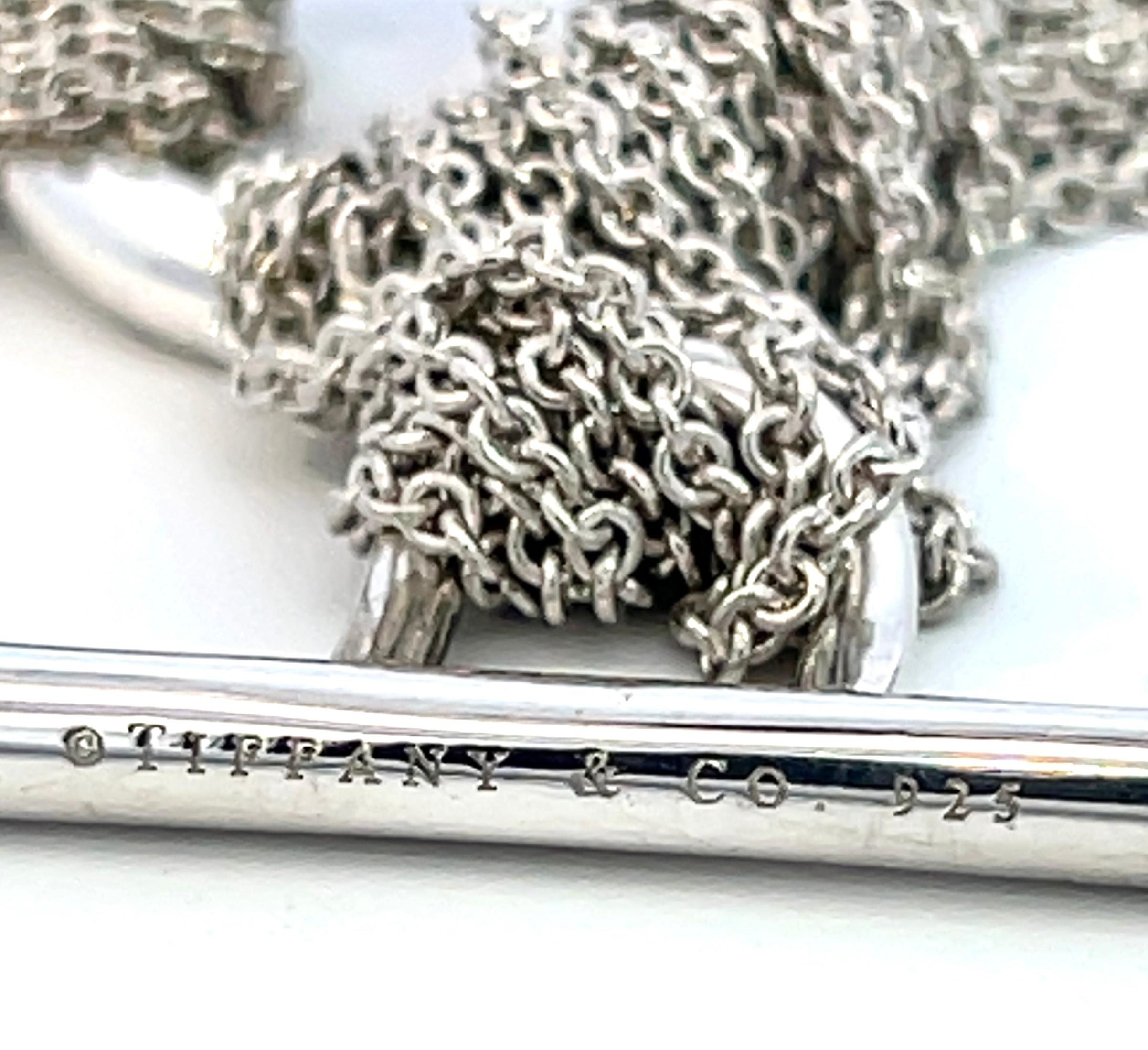 Tiffany & Co Estate Multi Strand Heart Toggle Necklace 15