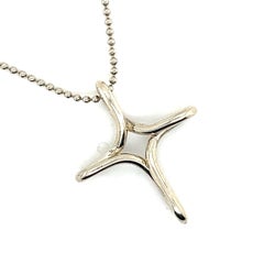 Tiffany & Co Estate Necklace with Cross Pendant Sterling Silver
