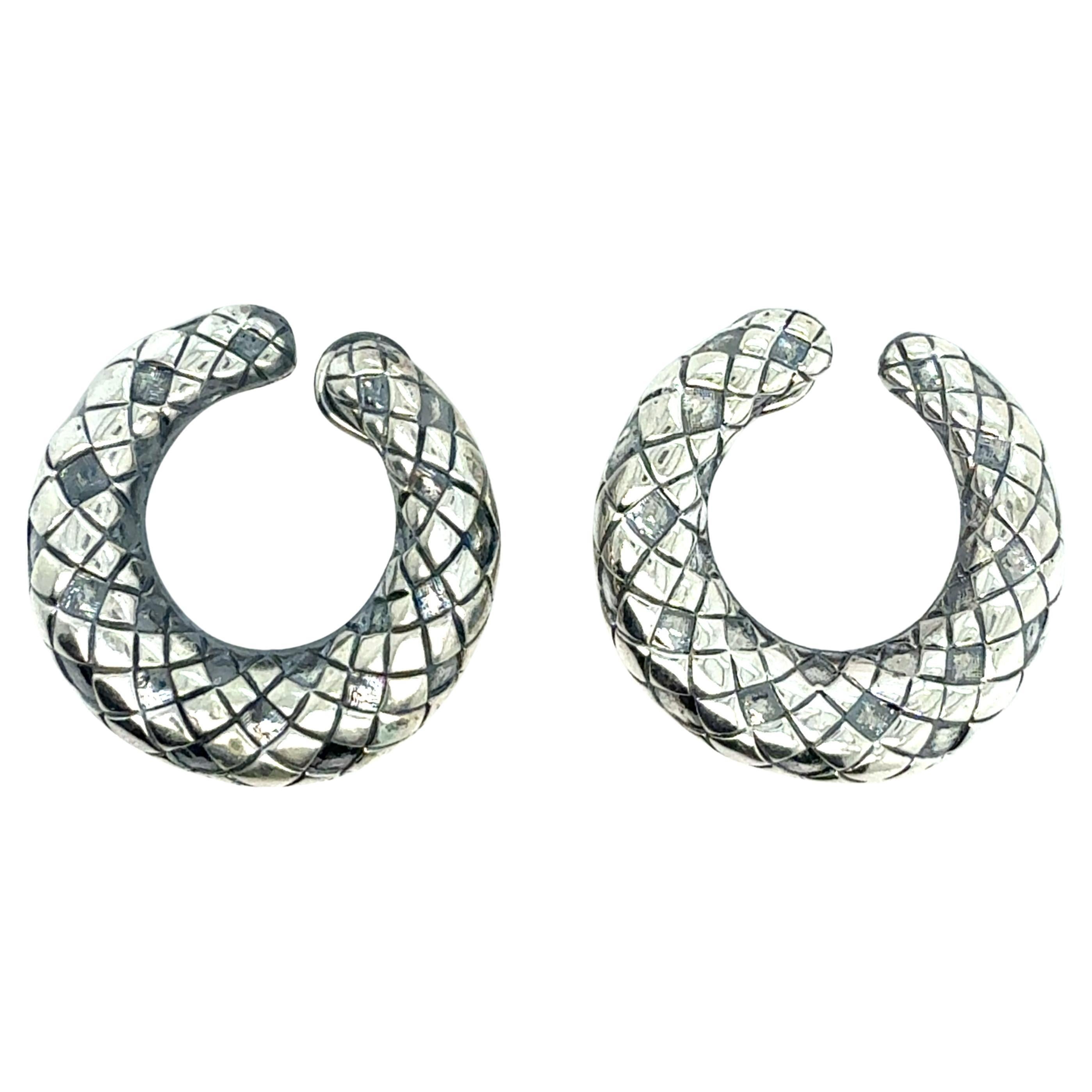 Tiffany
Co Estate Omega Back Clip on Earrings Sterling Silver