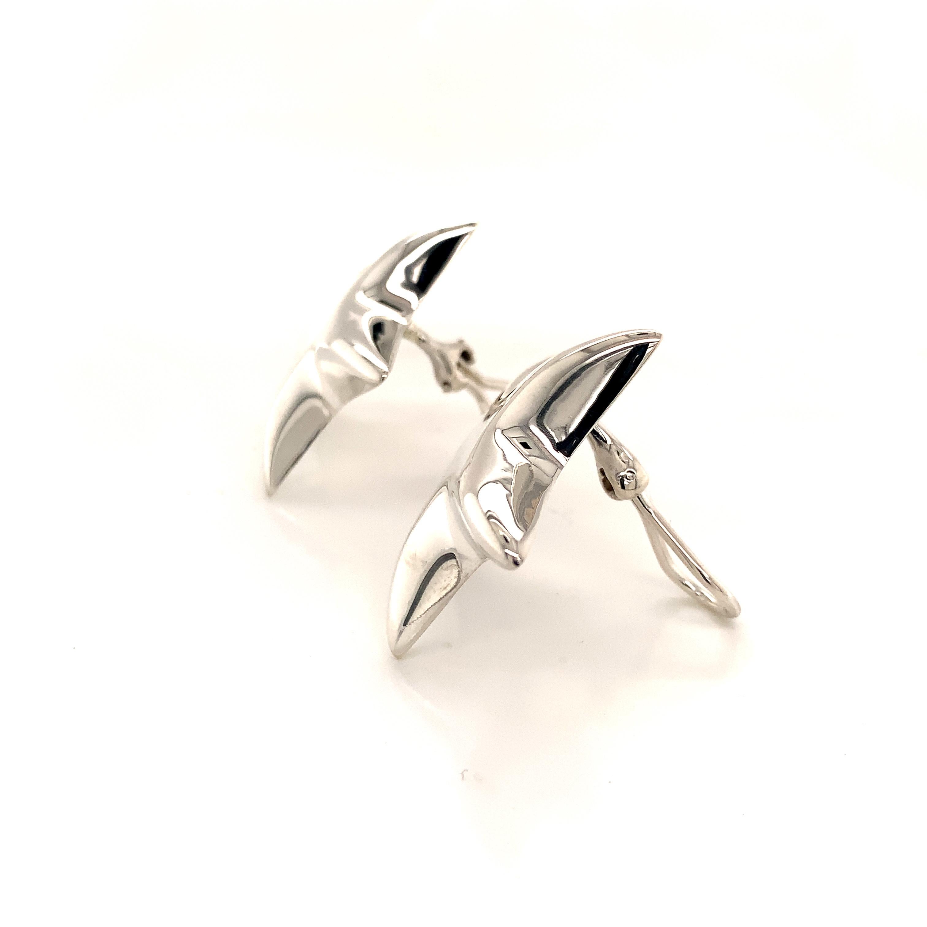 Tiffany & Co. Boucles d'oreilles étoile Omega Back Star en argent sterling Pour femmes en vente