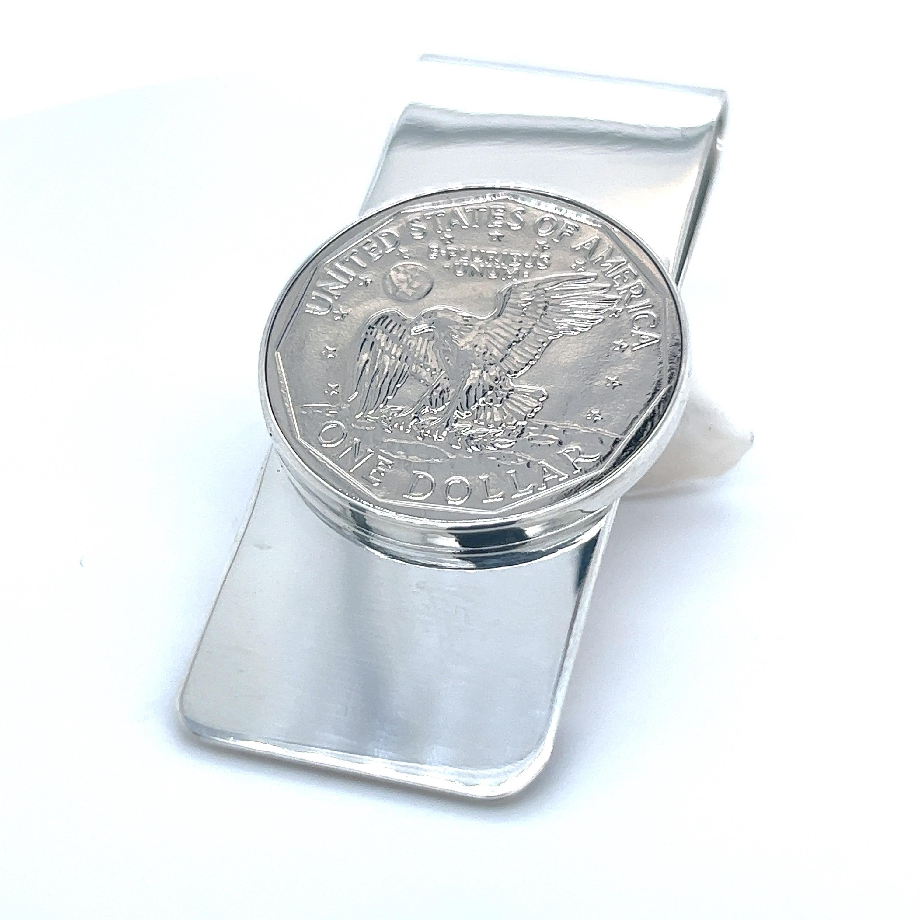 Tiffany & Co Estate One Dollar Coin Money Clip Silver In Good Condition In Brooklyn, NY