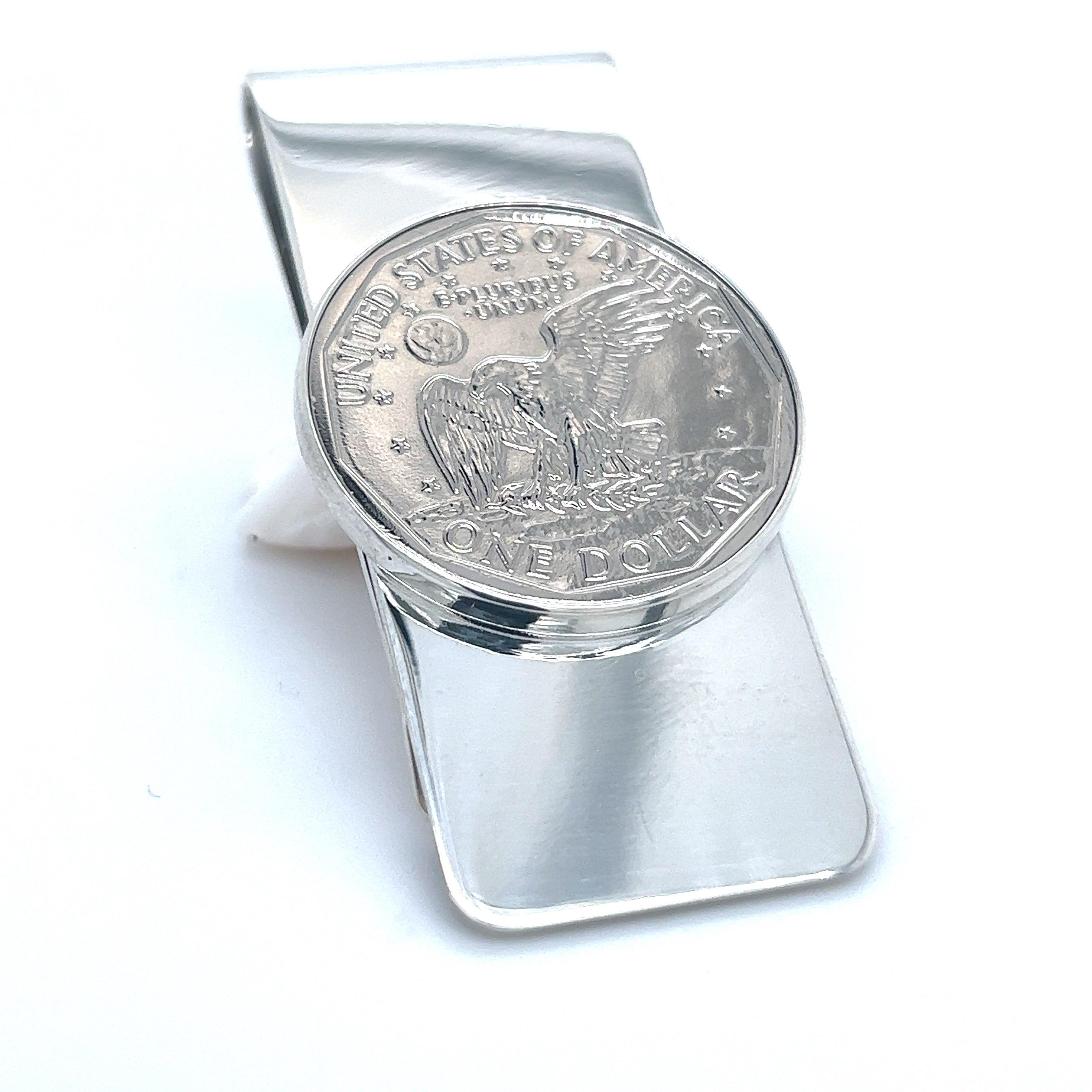 Tiffany & Co Estate One Dollar Coin Money Clip Sterling Silver 7