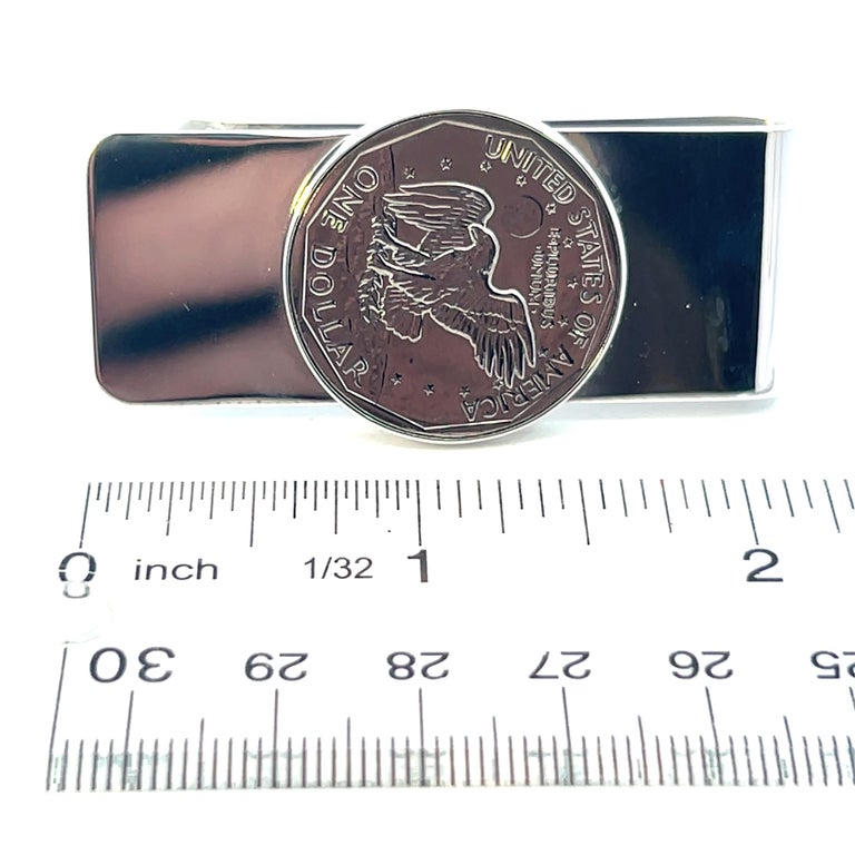 Tiffany and Co Estate One Dollar Coin Money Clip Sterling Silver