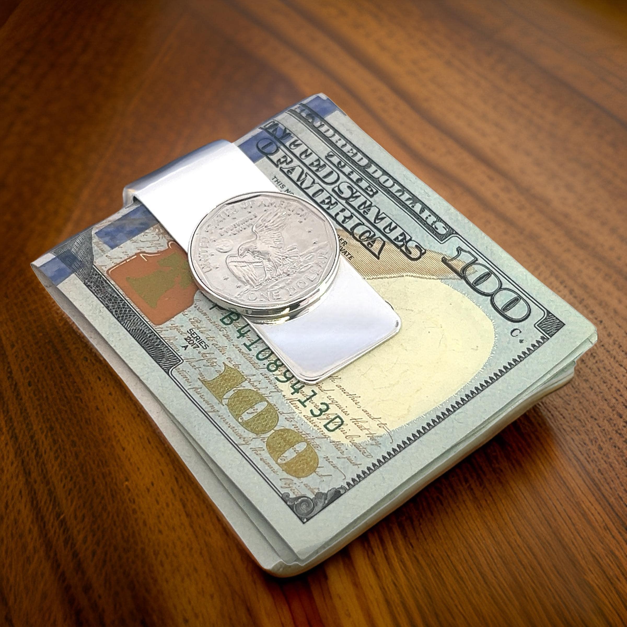 Tiffany & Co Estate One Dollar Coin Money Clip Sterling Silver 1