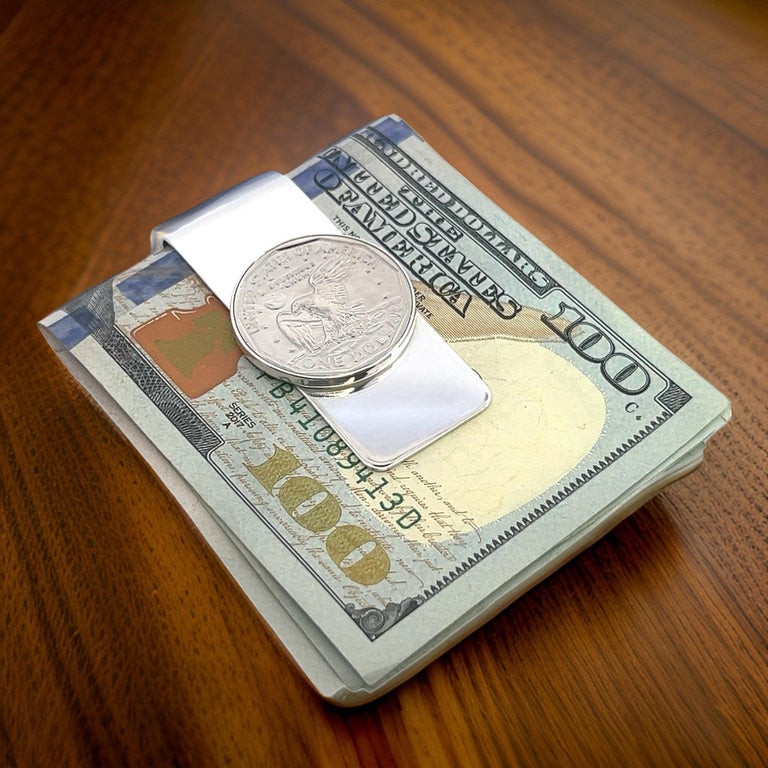 Tiffany and Co Estate One Dollar Coin Money Clip Sterling Silver