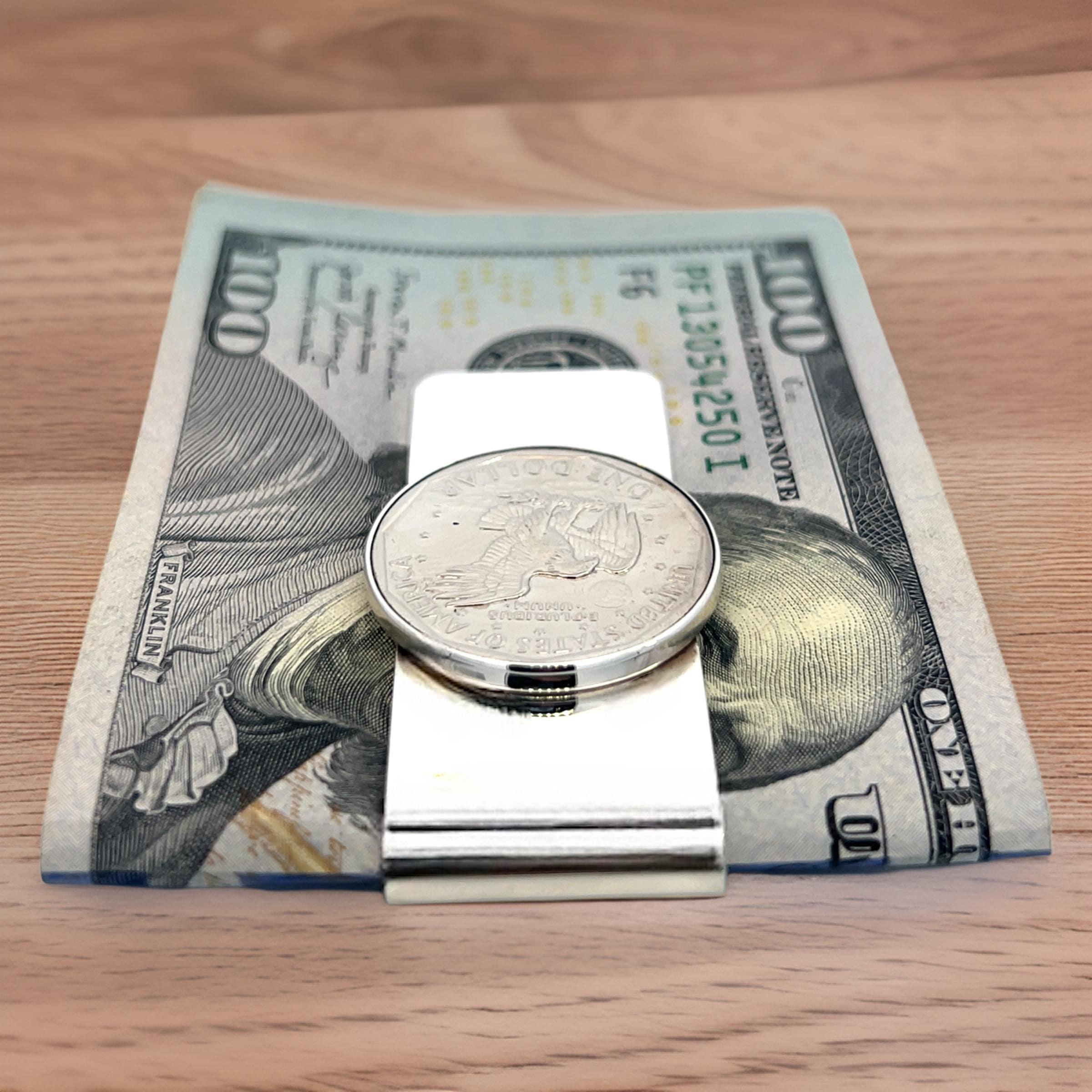 Tiffany & Co Nachlass Ein-Dollar- Münze Geld-Clip-Sterlingsilber im Angebot 1