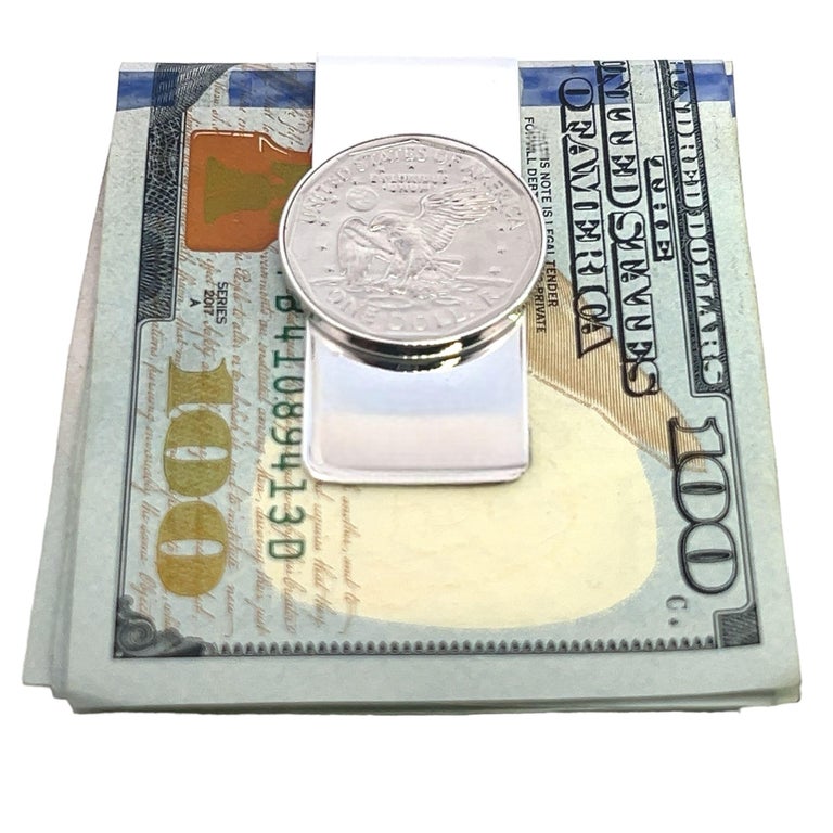 Tiffany and Co Estate One Dollar Coin Money Clip Sterling Silver