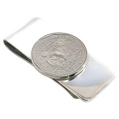 Tiffany & Co Estate One Dollar Coin Money Clip Sterling Silver