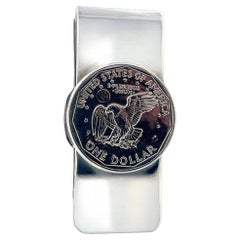 Tiffany & Co Estate One Dollar Coin Money Clip Sterling Silver