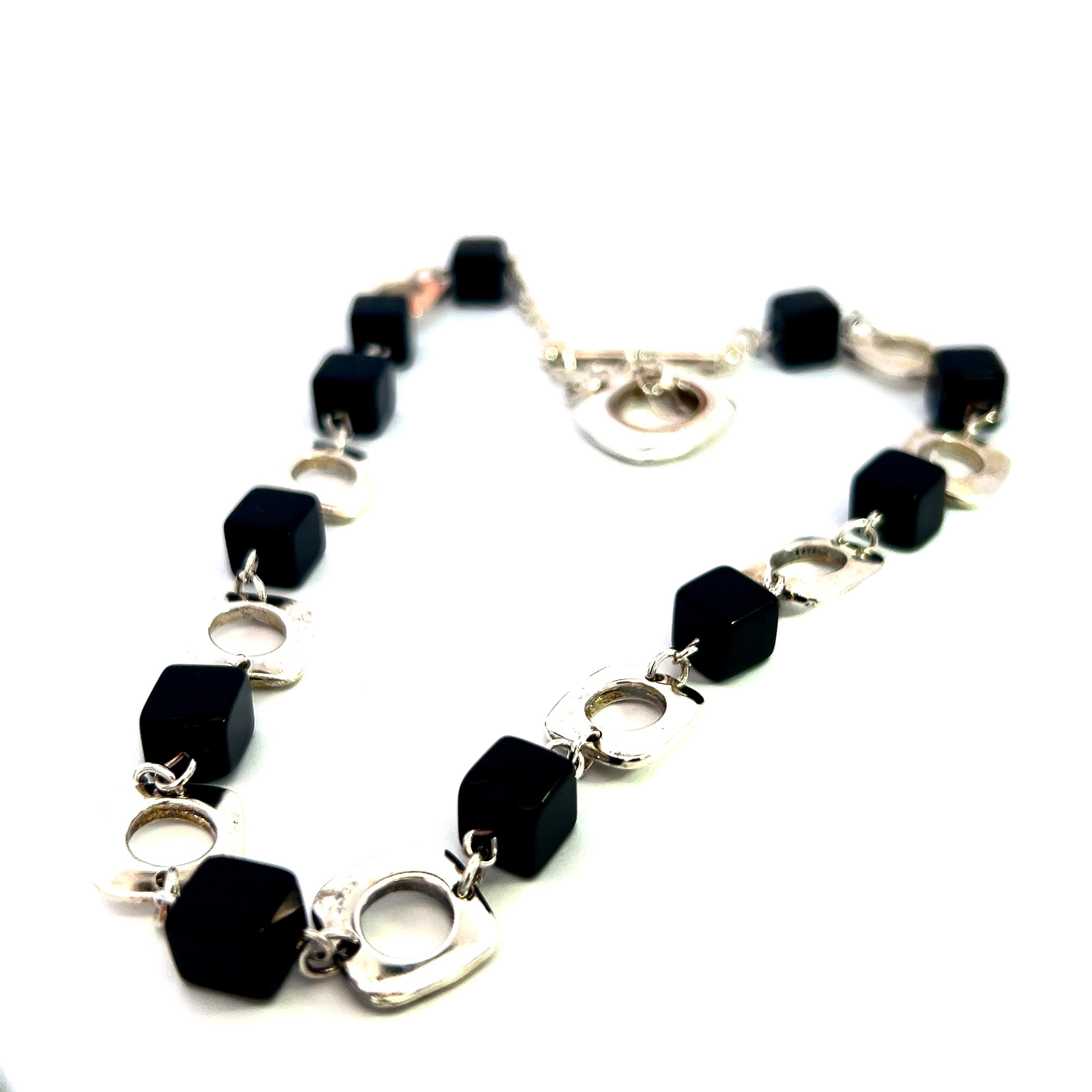 Women's Tiffany & Co Estate Onyx Necklace 16