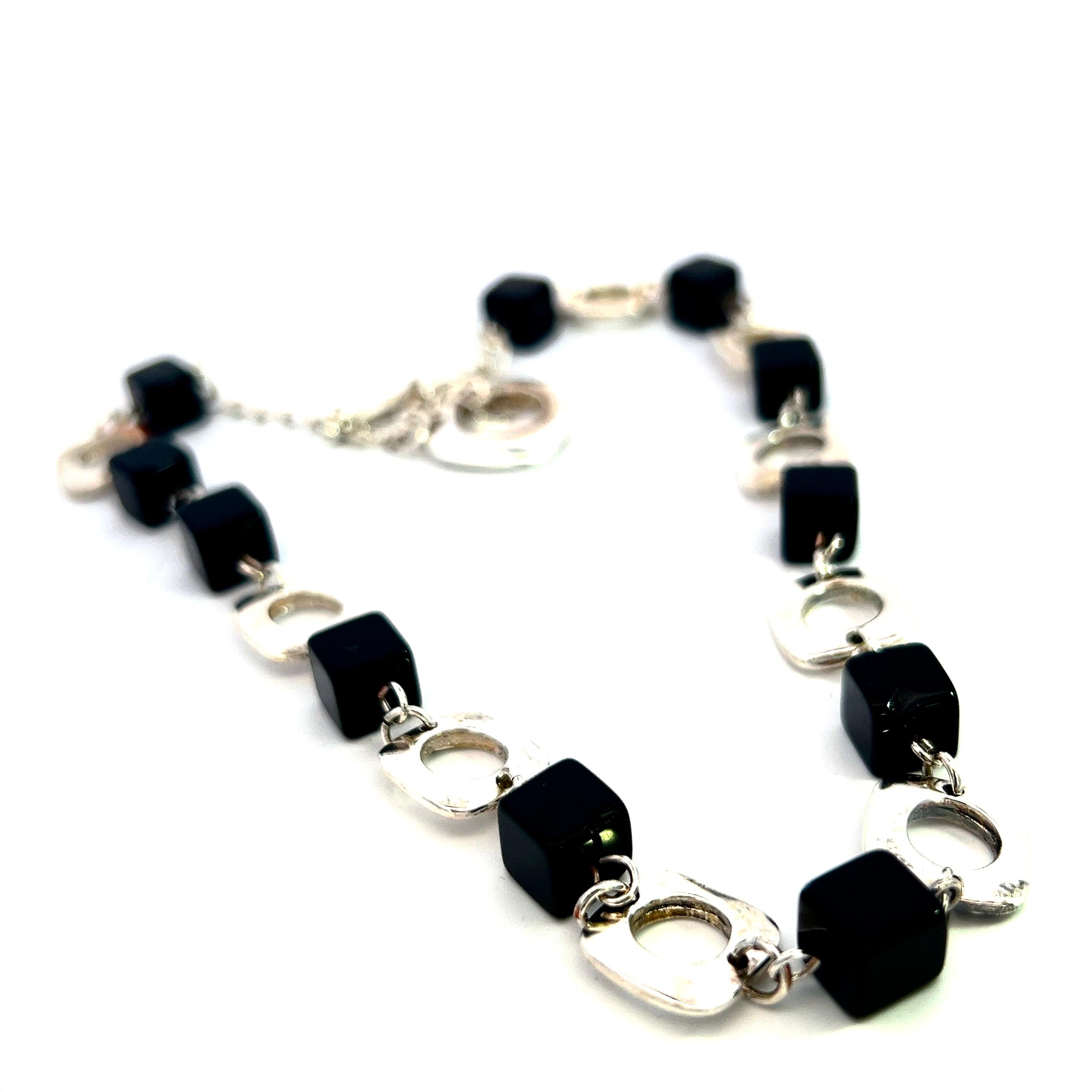 Tiffany & Co Estate Onyx Necklace 16
