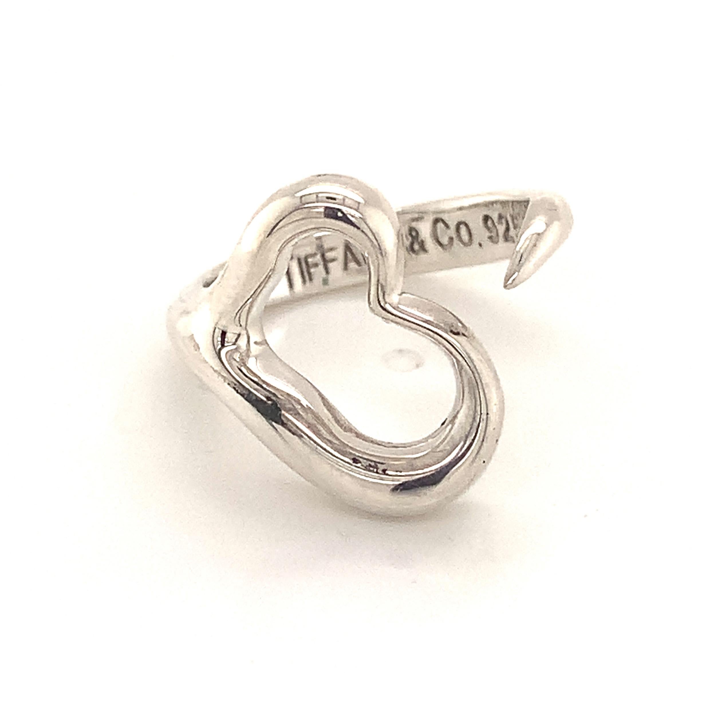 tiffany and co silver heart ring
