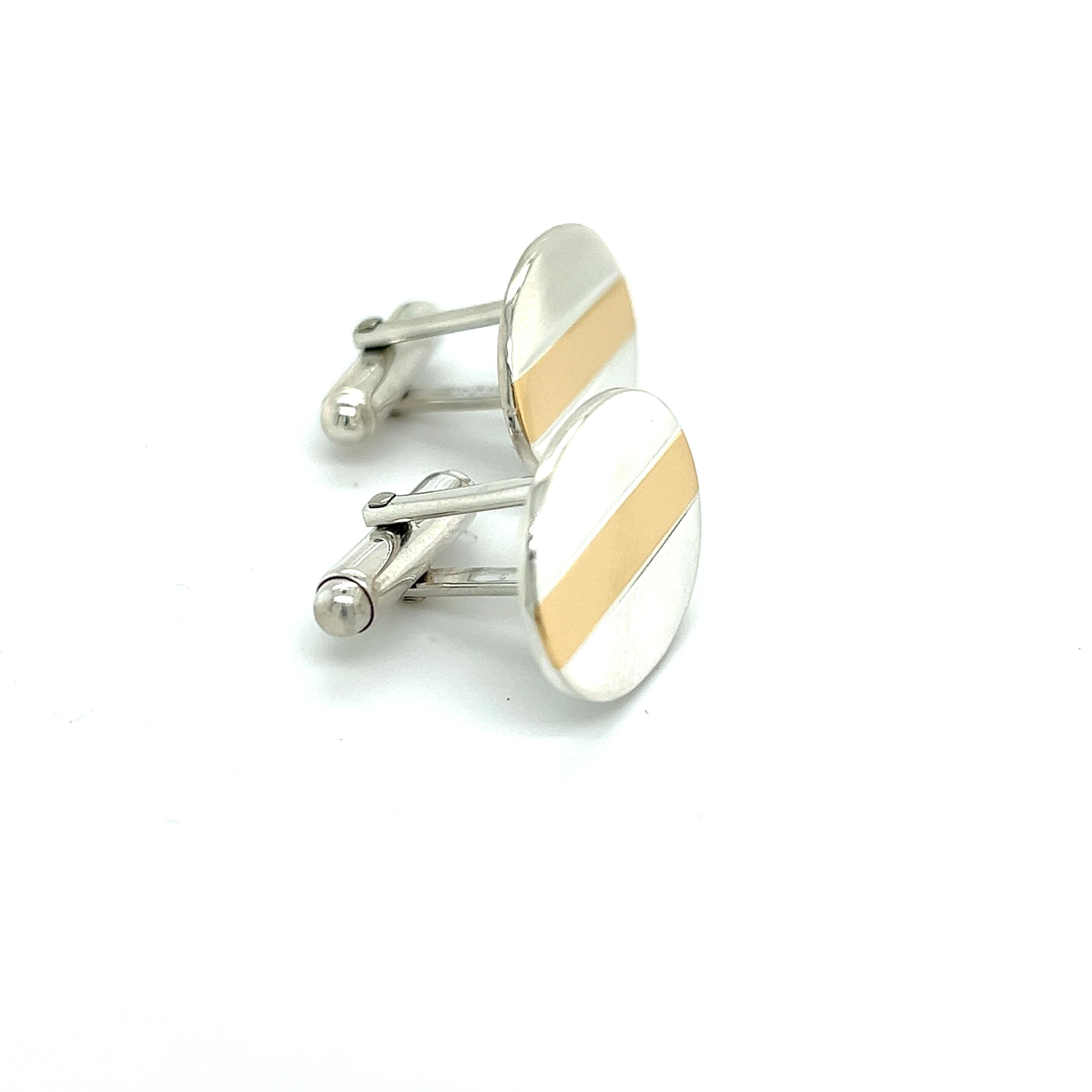 Authentic Tiffany & Co Estate Oval Cufflinks 18k YG + Sterling Silver TIF369

TRUSTED SELLER SINCE 2002

PLEASE SEE OUR HUNDREDS OF POSITIVE FEEDBACKS FROM OUR CLIENTS!!

FREE SHIPPING

DETAILS
Weight: 11 Grams
Metal: Sterling Silver & 18k Yellow