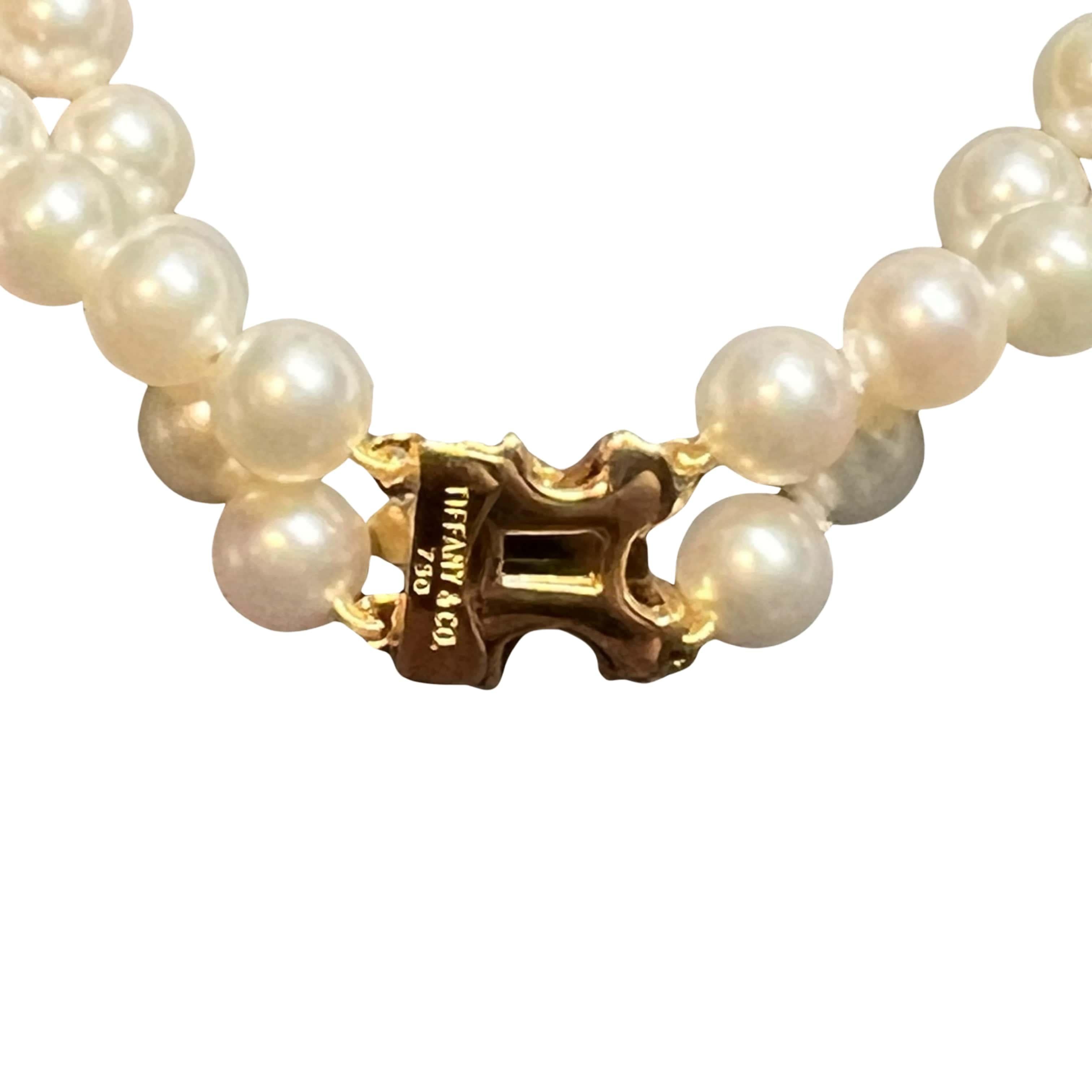 Tiffany & Co Estate Pearl Bracelet 7