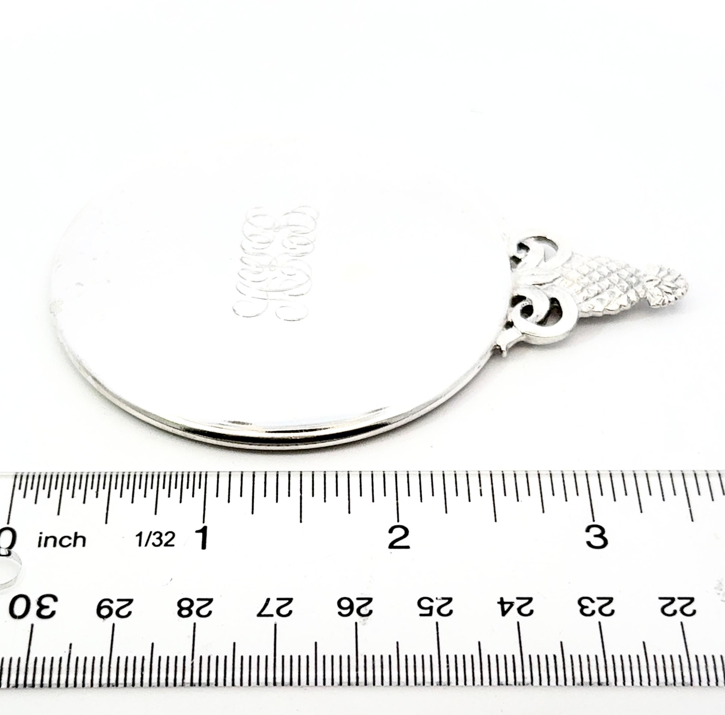 Tiffany & Co Ananas-Handspiegel aus Sterlingsilber 58 Gramm Nachlass von Tiffany & Co im Angebot 6