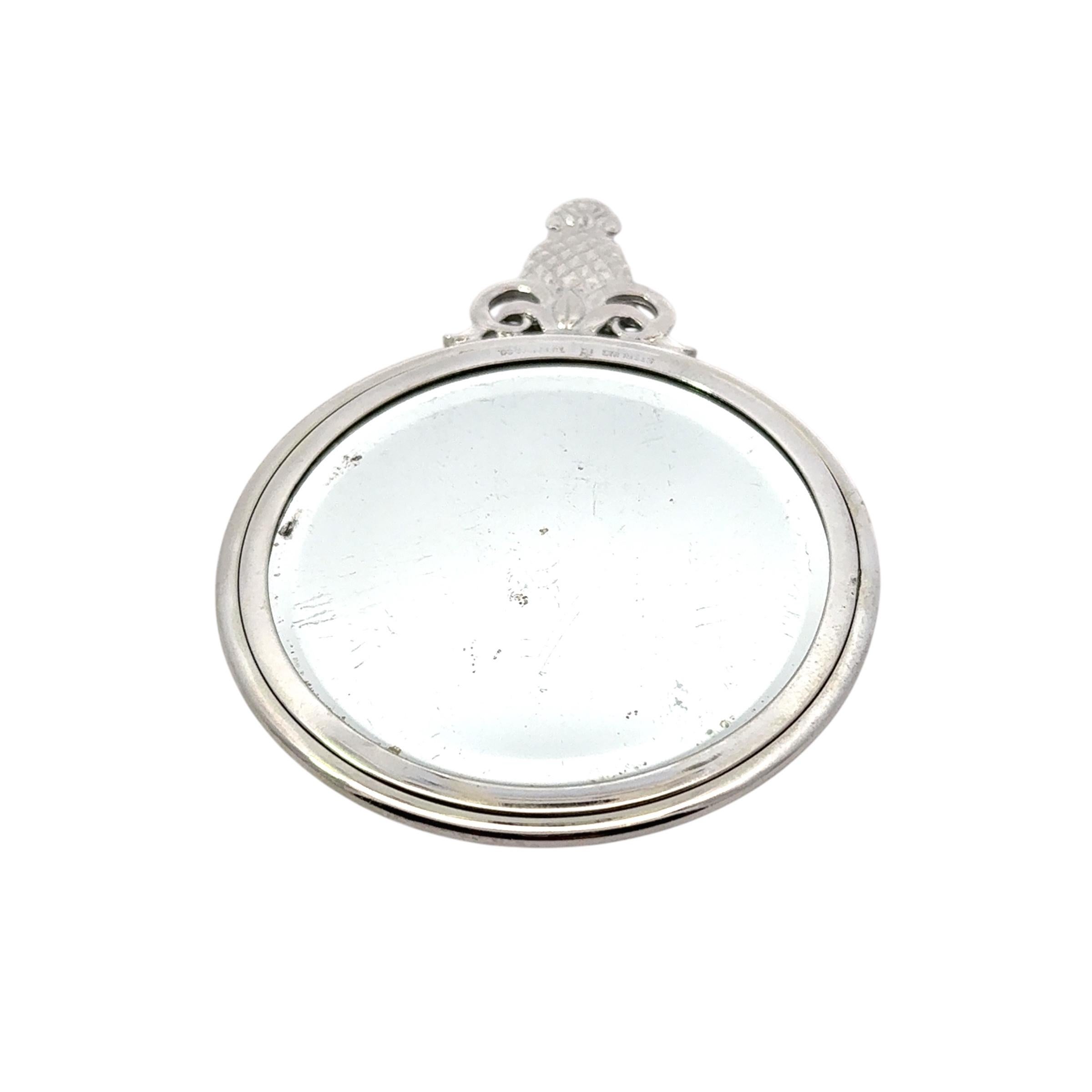 Tiffany & Co Ananas-Handspiegel aus Sterlingsilber 58 Gramm Nachlass von Tiffany & Co im Angebot 1