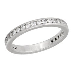 TIFFANY & CO. Estate Platinum Diamond Eternity Band