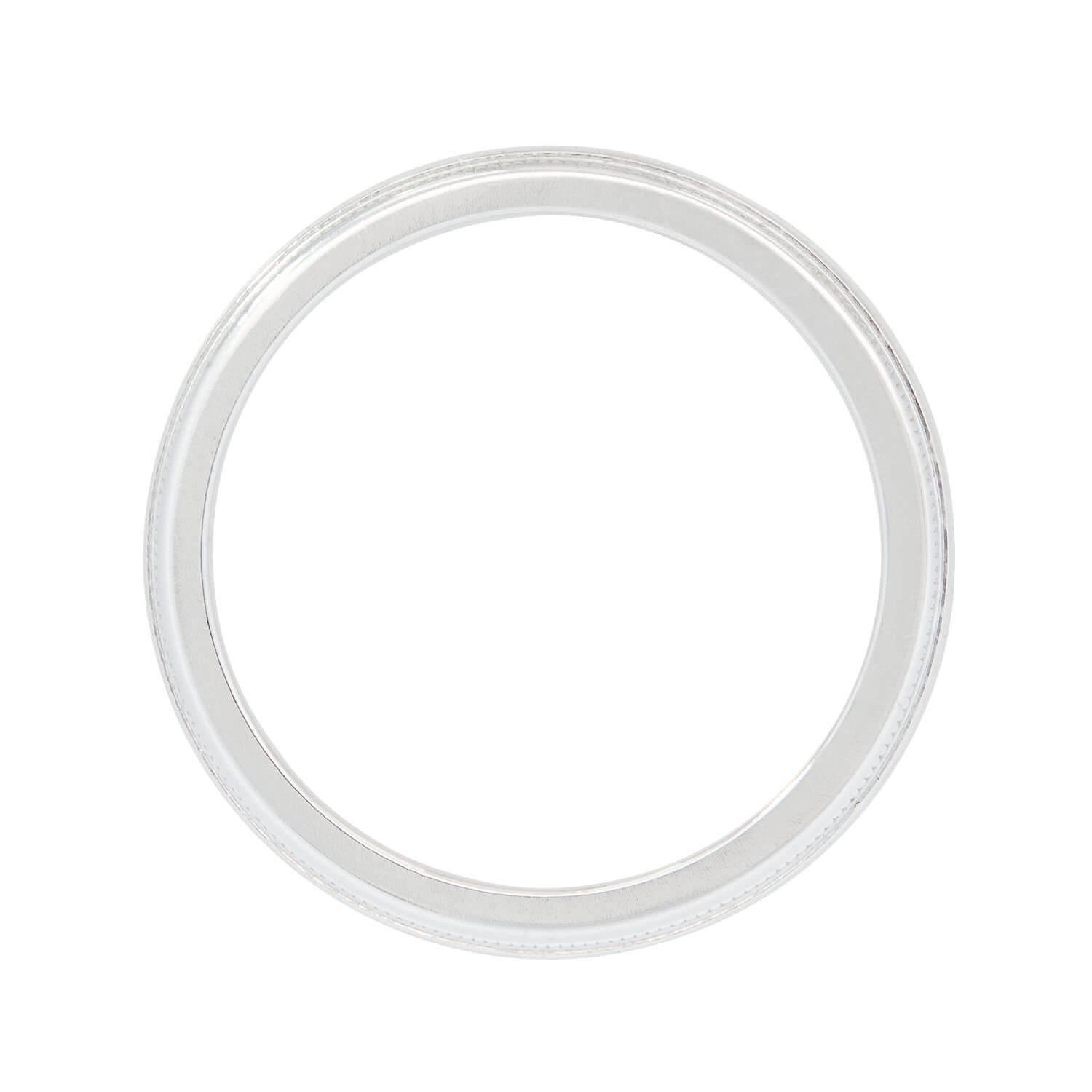 TIFFANY & CO. Estate Platinum Wedding Band Moderno en venta