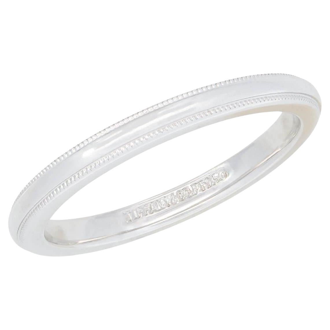 TIFFANY & CO. Estate Platinum Wedding Band