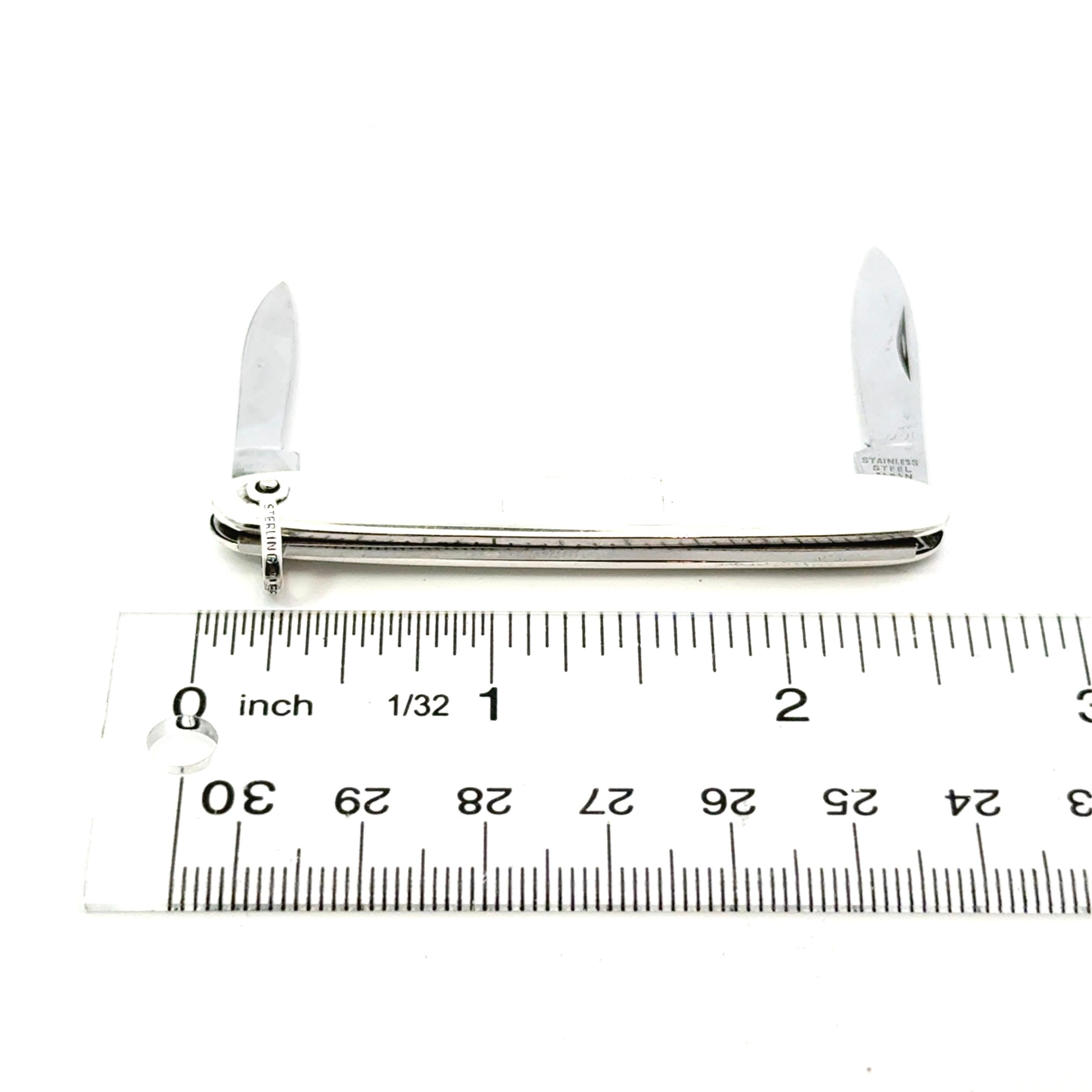 Navaja de bolsillo Tiffany & Co Estate Plata de ley 15 gramos Estate en venta 6