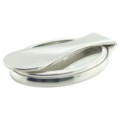 Tiffany 
Co Estate Portable Folder Mirror 4" Silver