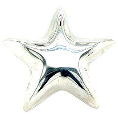 Broche estrella abullonada Tiffany & Co Estate Plata de ley