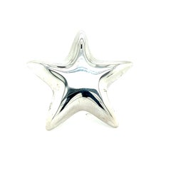 Tiffany & Co. Broche étoile bouffante de succession en argent sterling