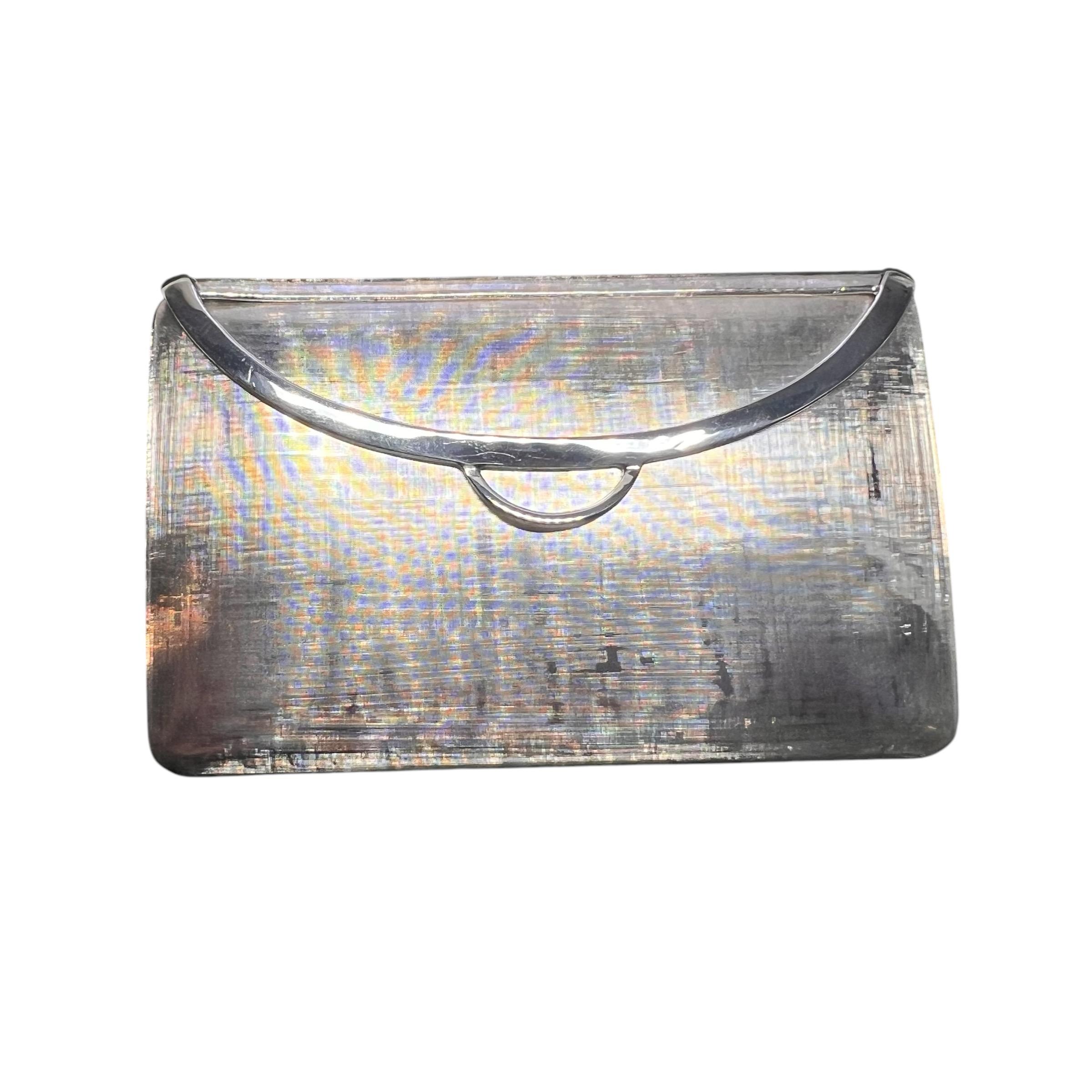 Tiffany & Co Estate Seltener Kompaktspiegel Sterling Silber 86 Gramm im Angebot 7