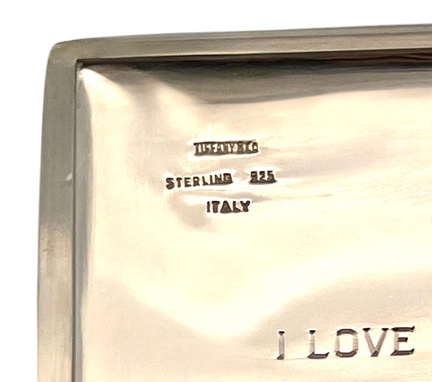 Tiffany & Co Estate Seltener Kompaktspiegel Sterling Silber 86 Gramm im Angebot 9
