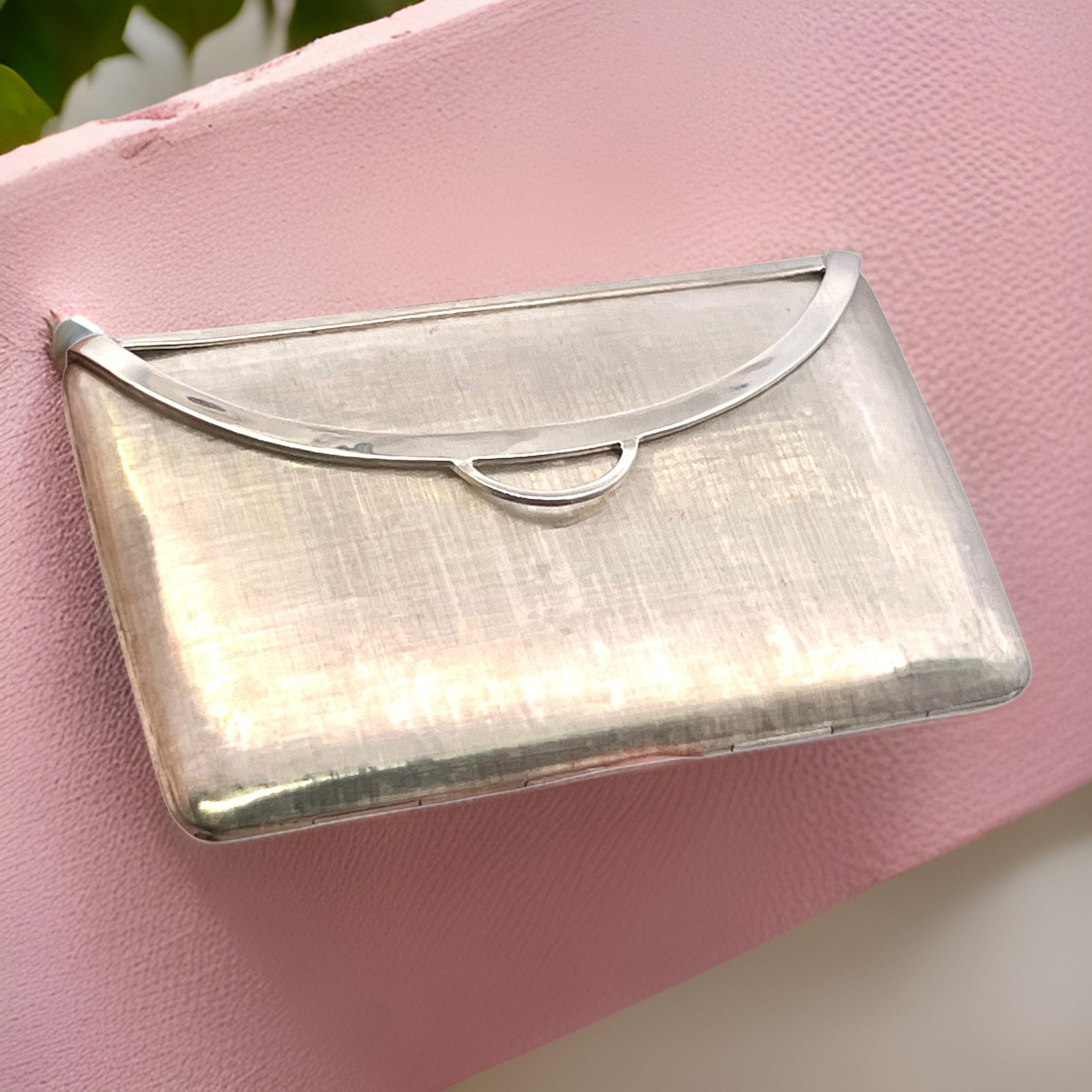 Tiffany & Co Estate Seltener Kompaktspiegel Sterling Silber 86 Gramm Damen im Angebot