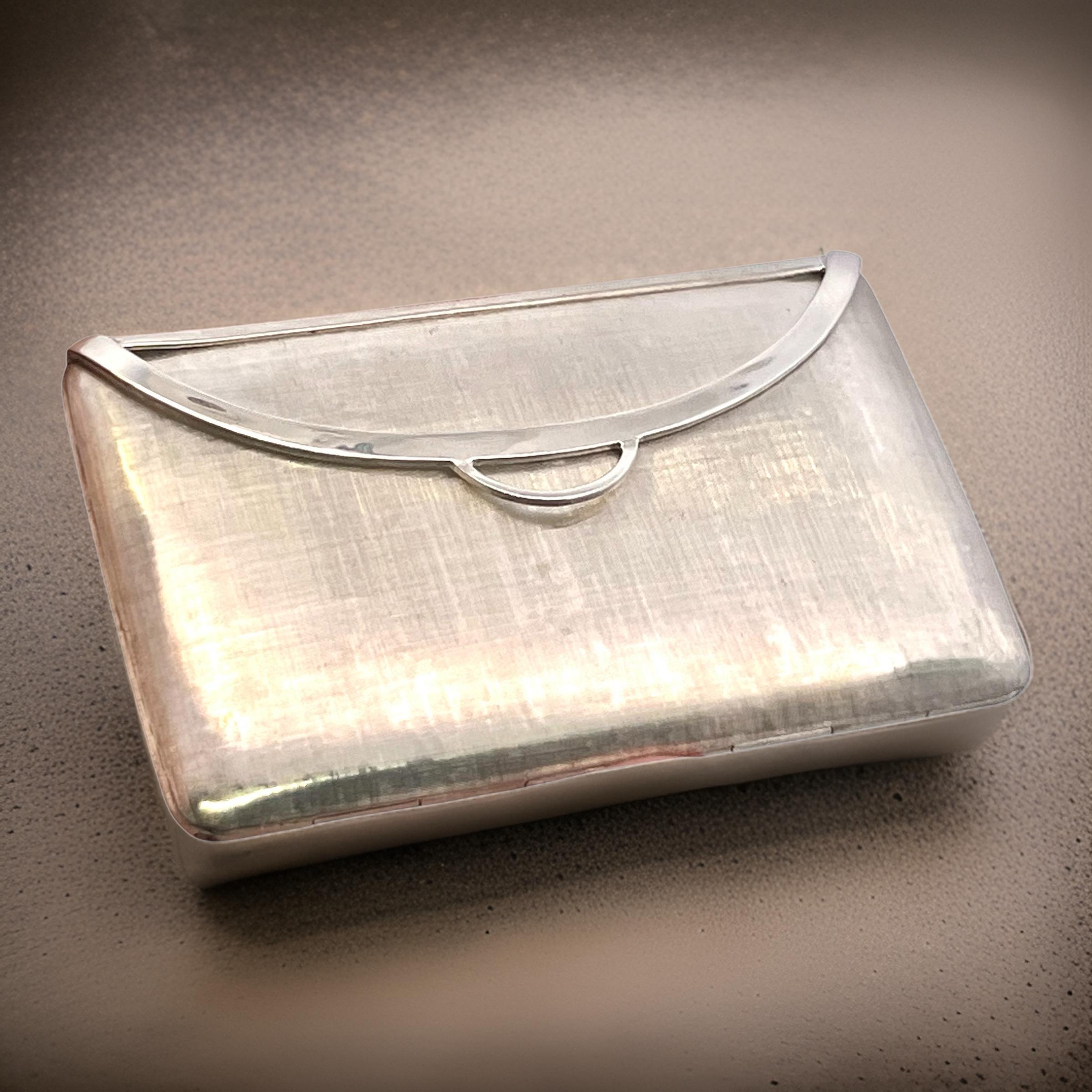 Tiffany & Co Estate Seltener Kompaktspiegel Sterling Silber 86 Gramm im Angebot 1