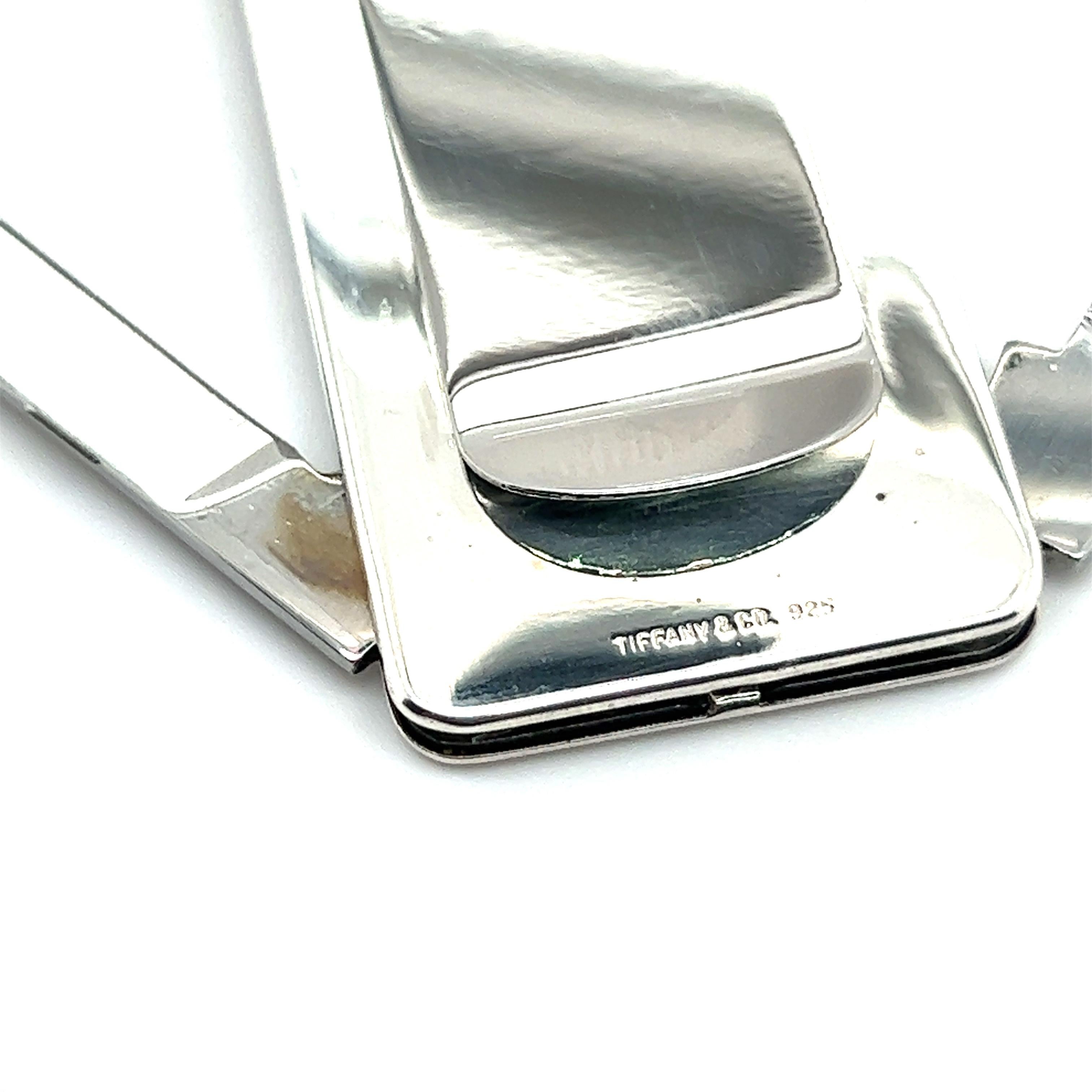 Women's or Men's Tiffany & Co Estate Rare Money Clip Knife Set Silver 