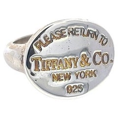 Tiffany & Co Nachlass-Ring, Rückgabe an Tiffany, Größe 7, Sterlingsilber