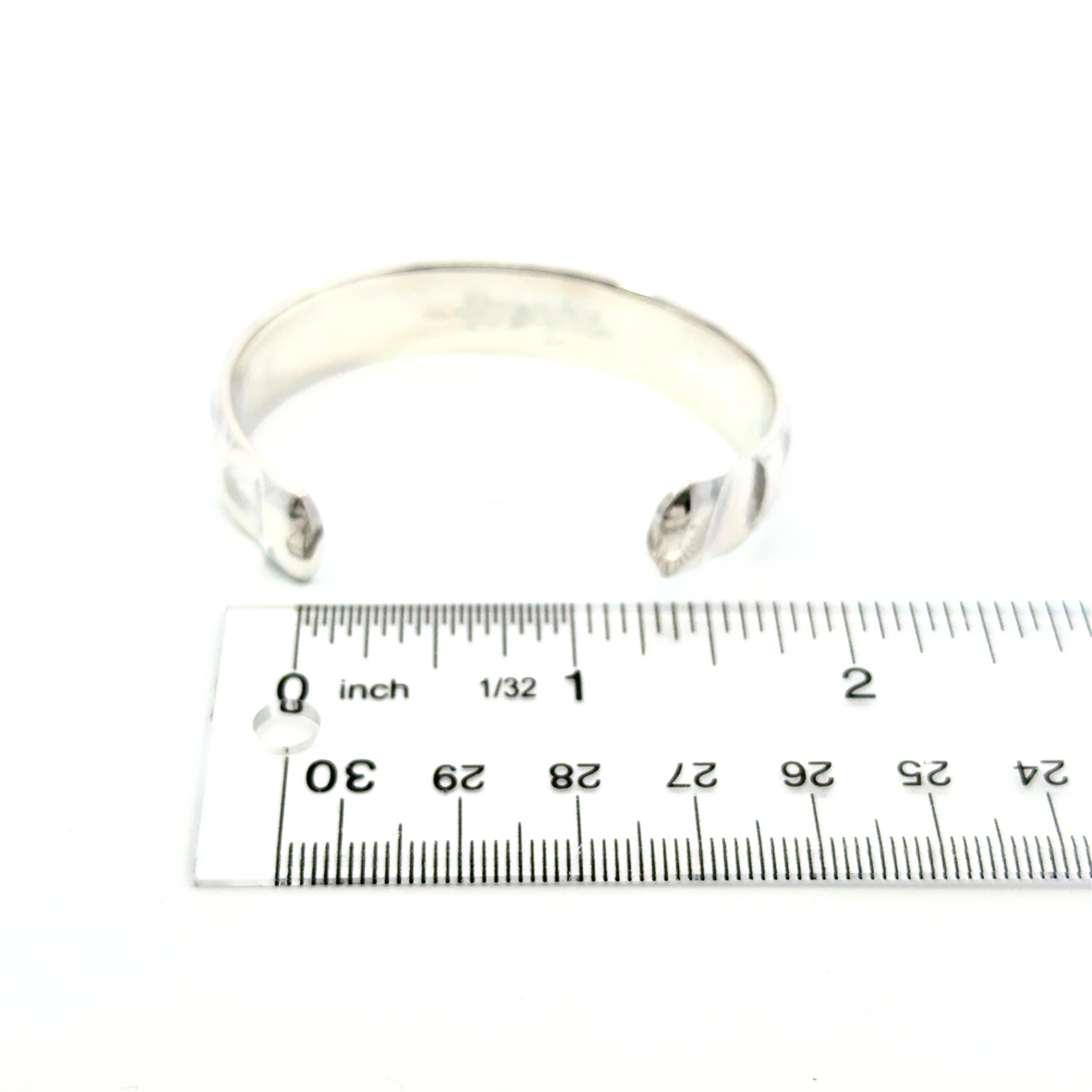 Tiffany & Co gerippter Manschettenarmband-Armreif Größe 6