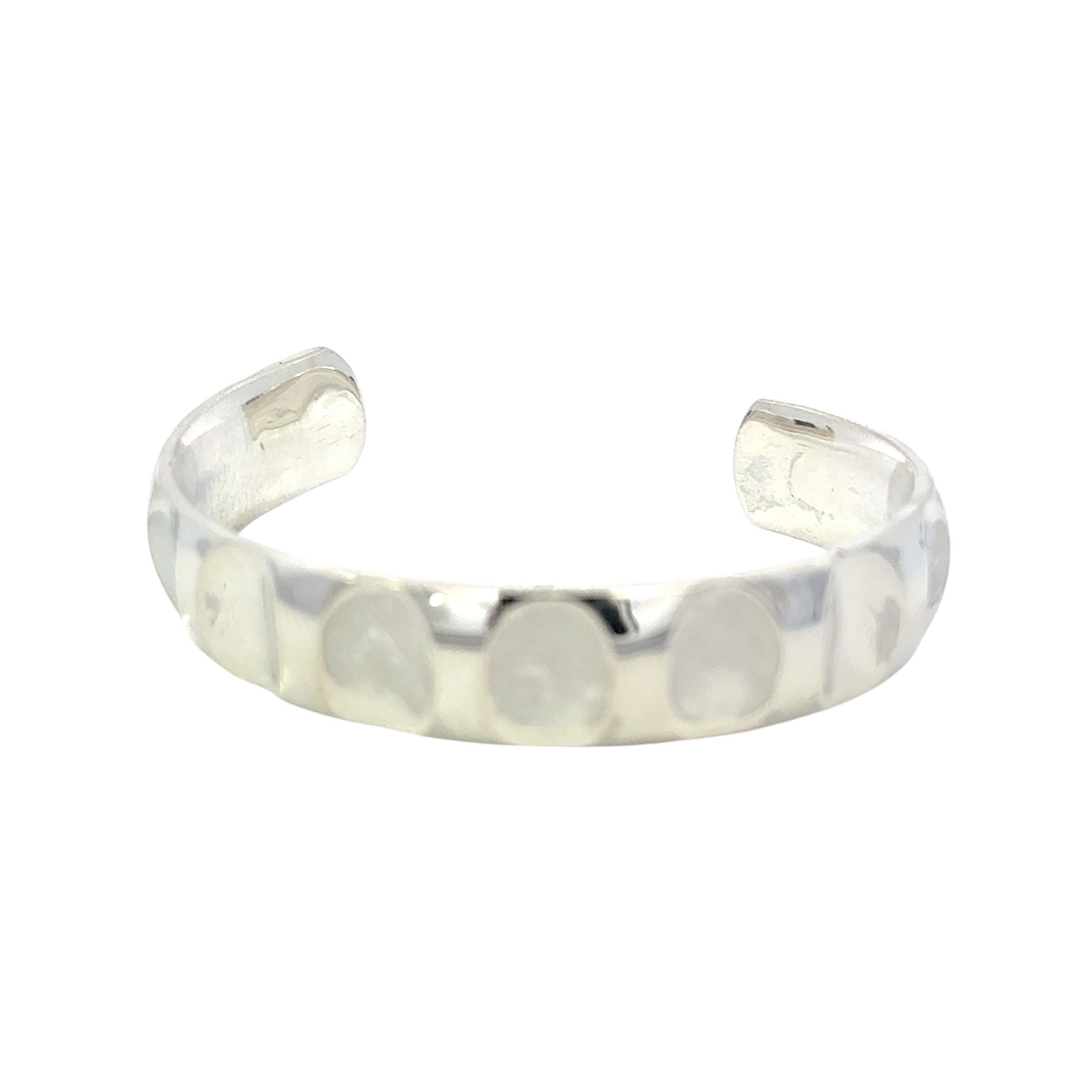 Tiffany & Co gerippter Manschettenarmband-Armreif Größe 6