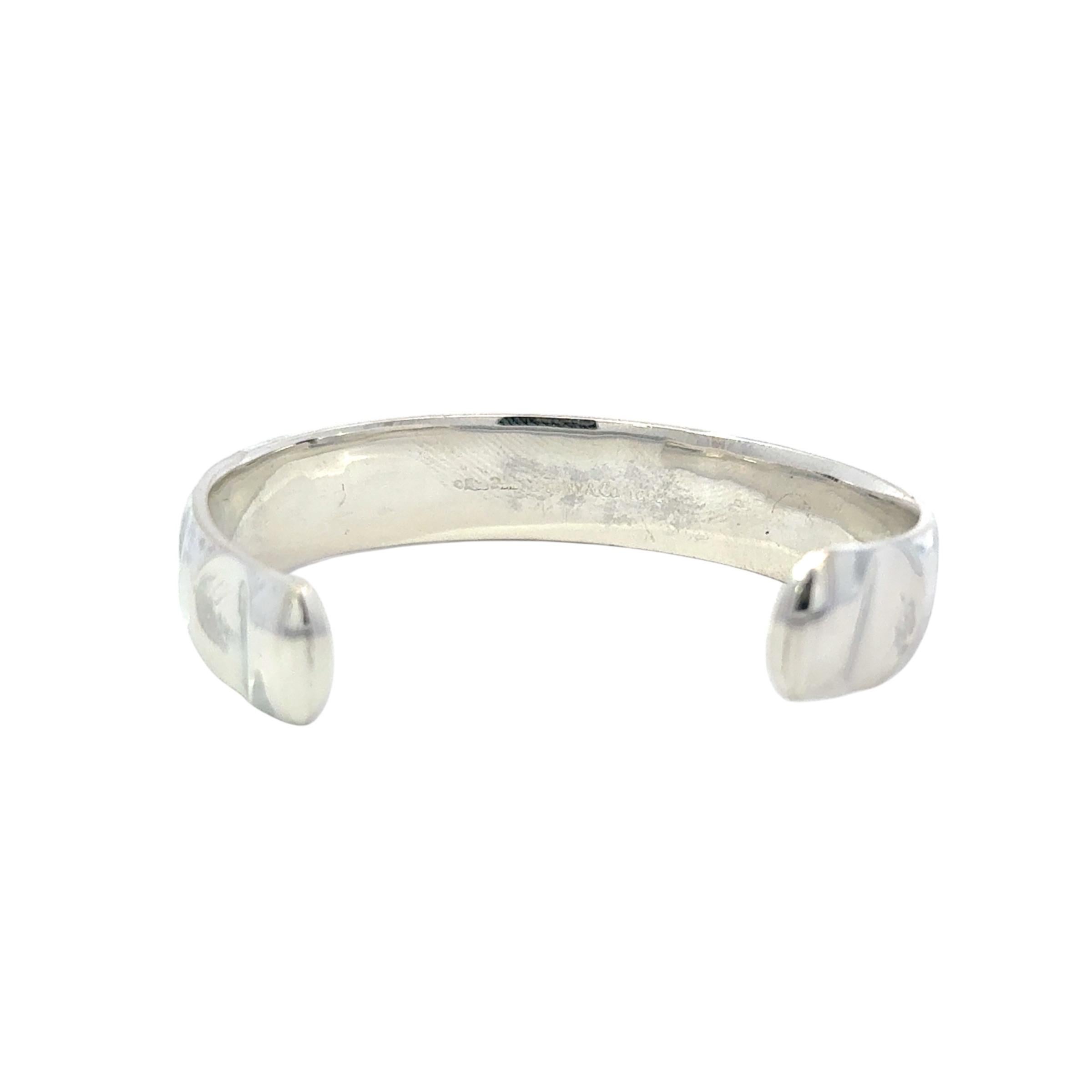 Tiffany & Co gerippter Manschettenarmband-Armreif Größe 6