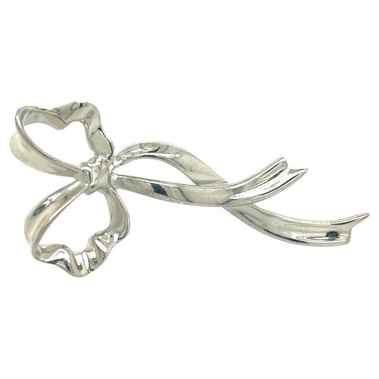 Alfiler de cinta Tiffany & Co Estate Plata de ley