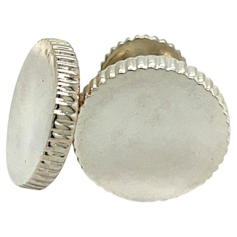 Boutons De Manchette Vintage En Argent Sterling Ungar Brothers - .925, 8 Grammes, 3/4 Pouce