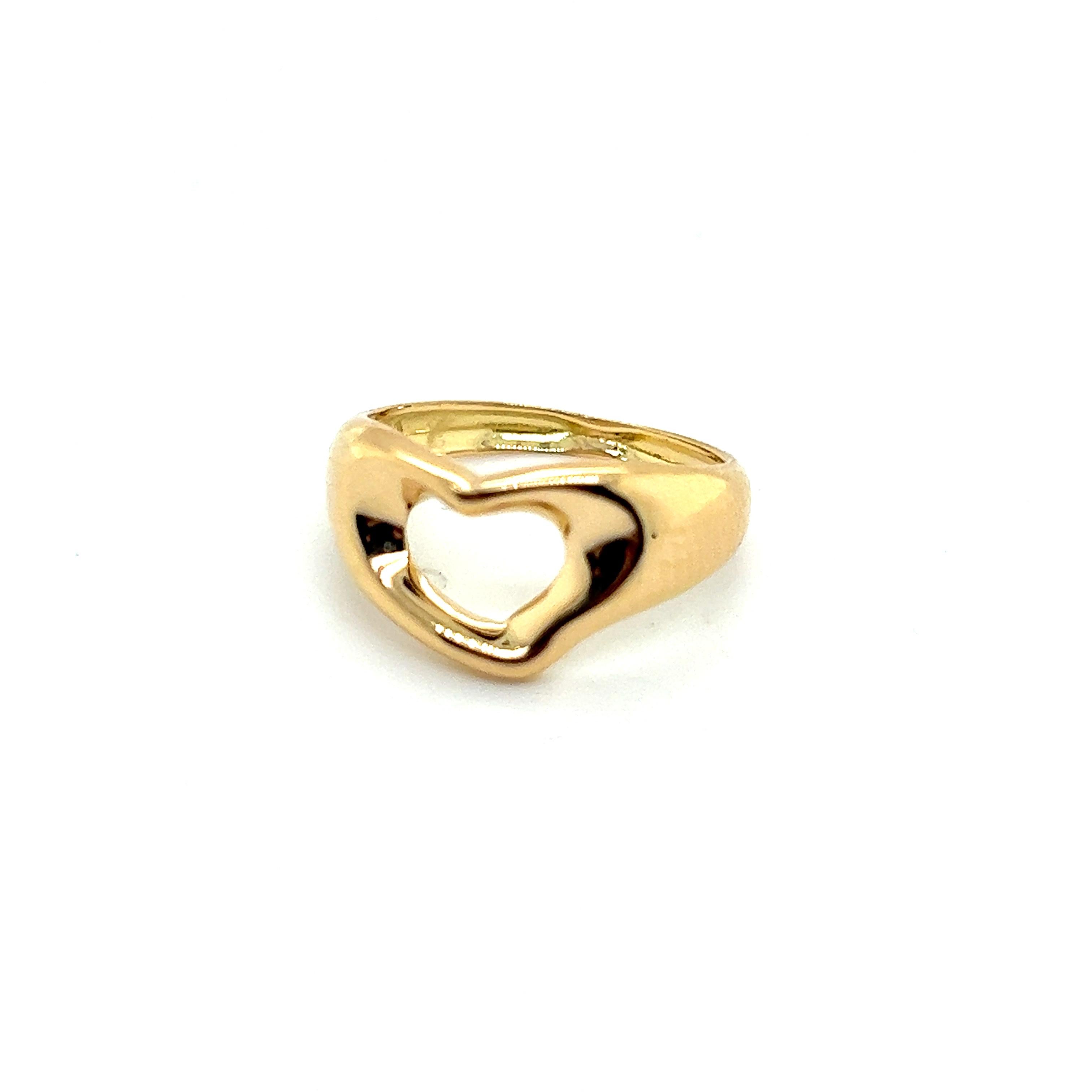 Tiffany & Co Estate Ring 18k Y Gold In Good Condition For Sale In Brooklyn, NY