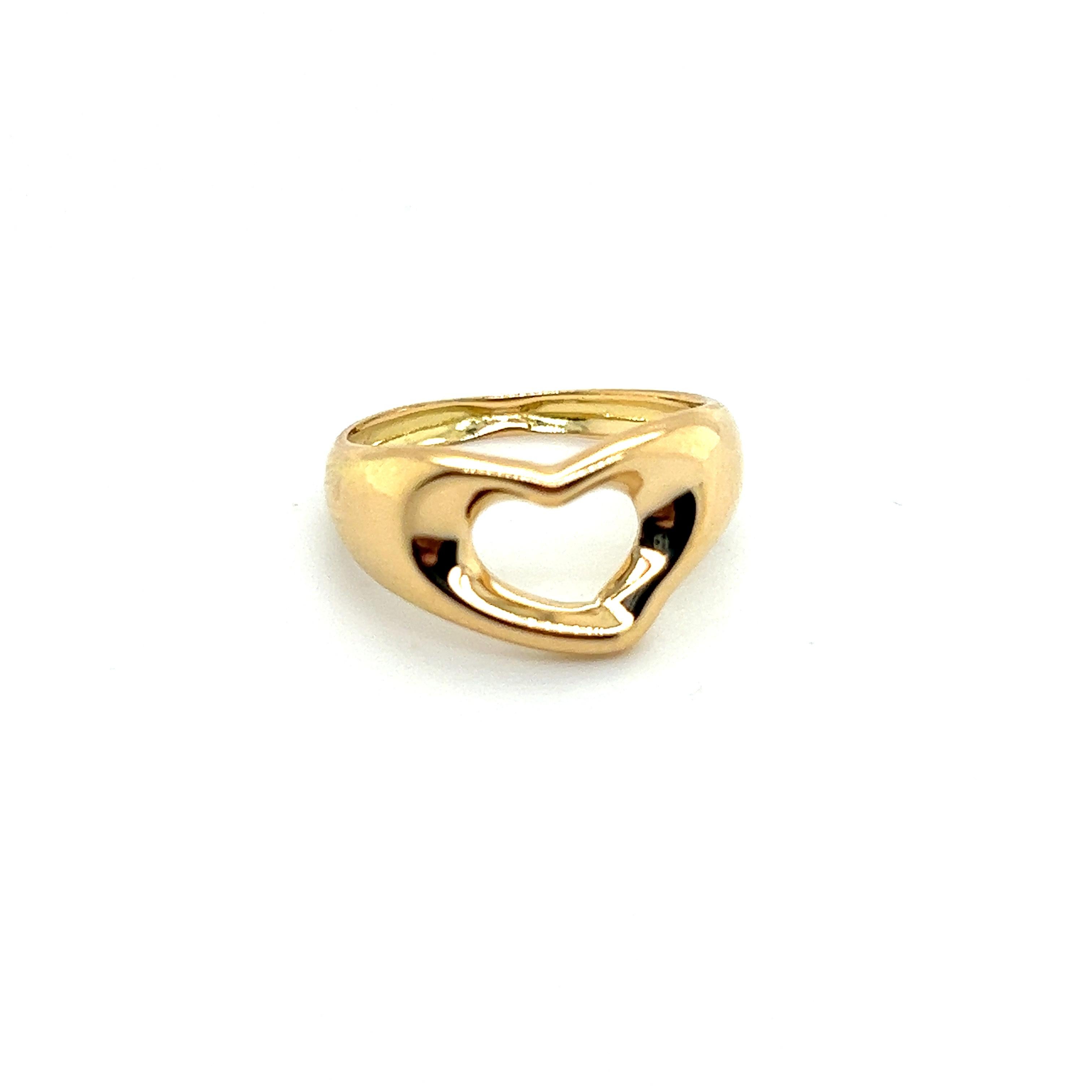 Women's Tiffany & Co Estate Ring 18k Y Gold For Sale