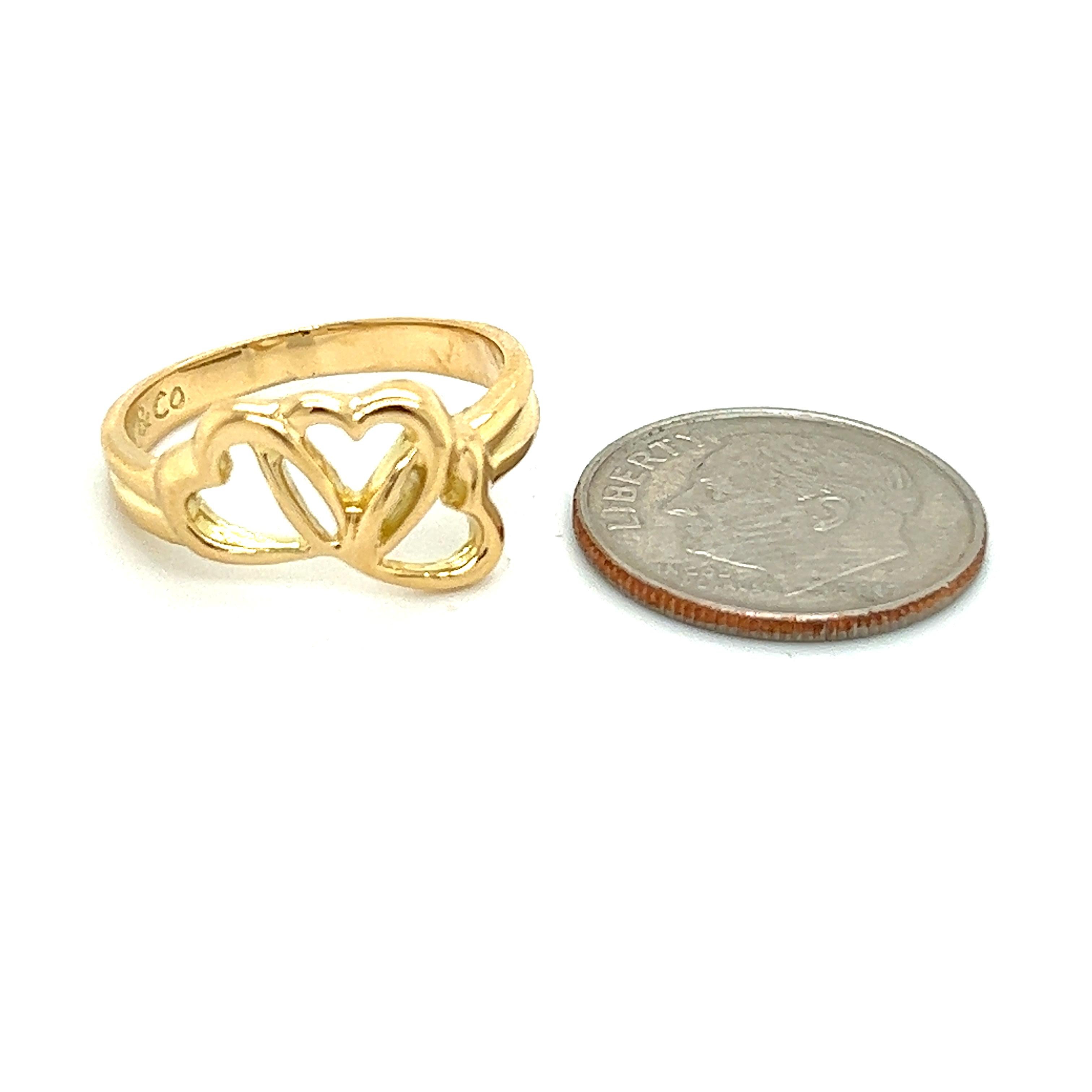 Estate-Ring aus 18 Karat Y-Gold von Tiffany & Co im Zustand „Gut“ im Angebot in Brooklyn, NY