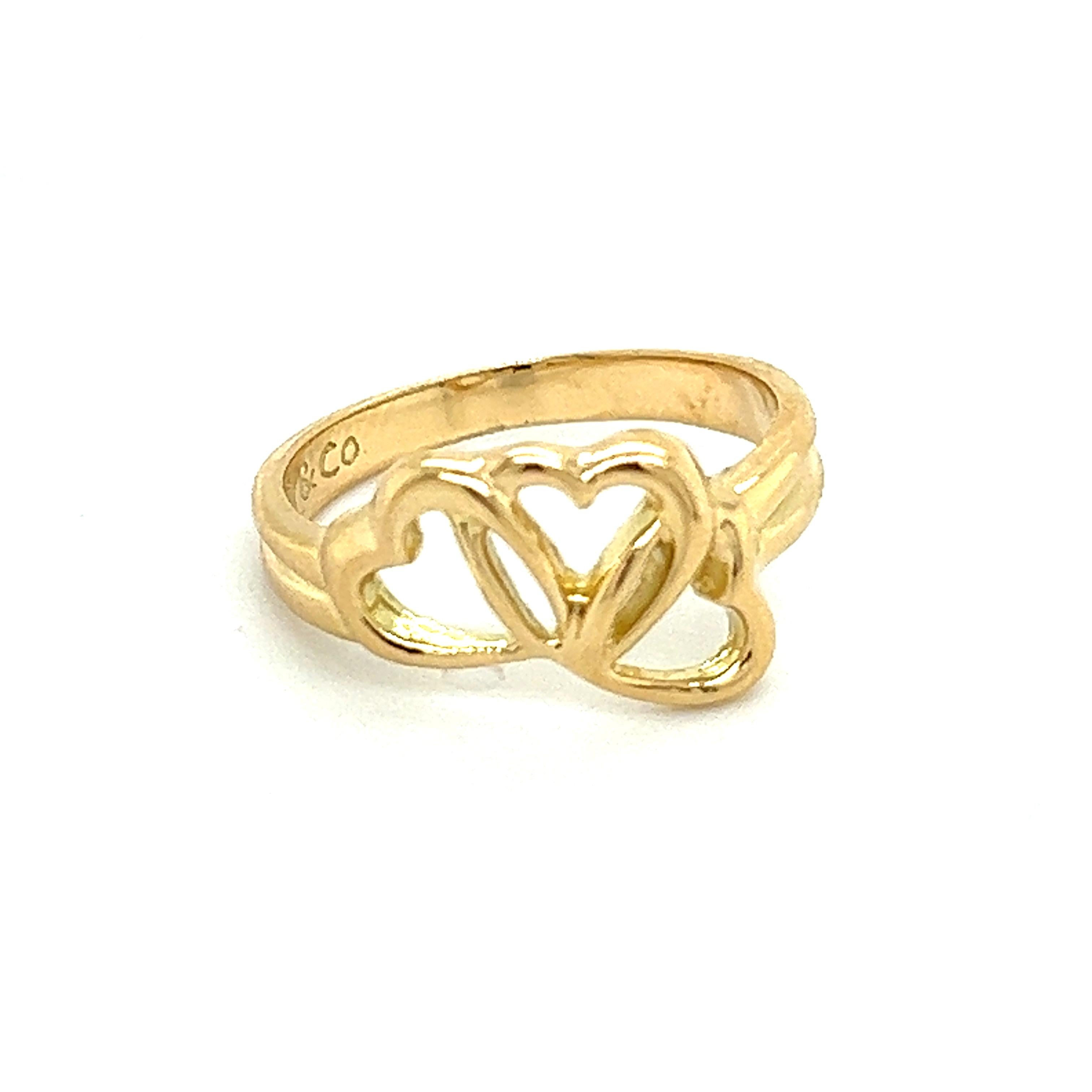 Estate-Ring aus 18 Karat Y-Gold von Tiffany & Co im Angebot 3