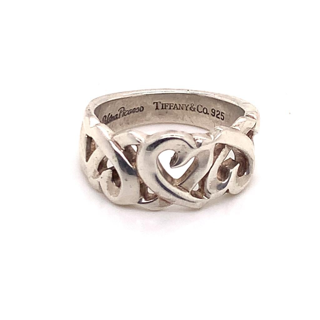 Tiffany & Co. Estate Ring Sterling Silver 8
