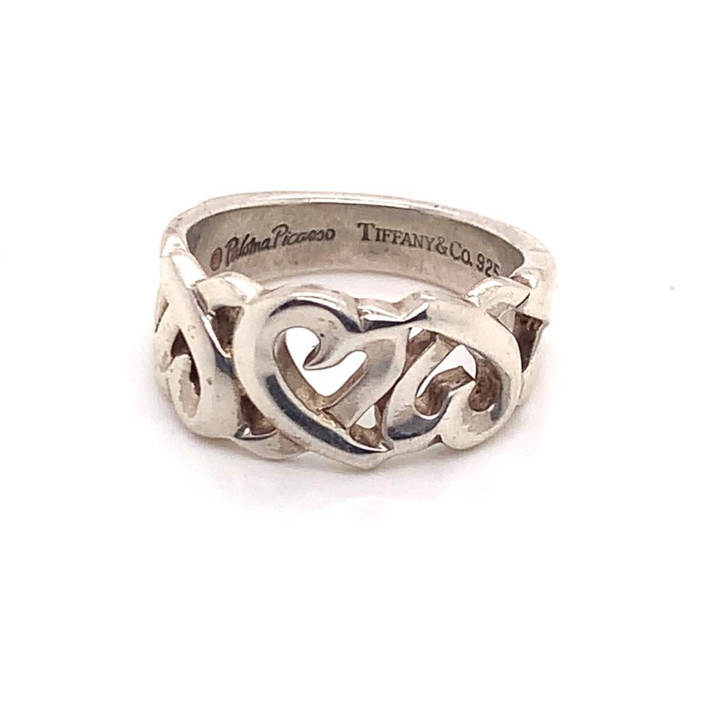 Tiffany & Co. Estate Ring Sterling Silver Size 5 TIF15

The Tiffany & Co items have the natural patina As they are estate silver pieces.

Many clients wish to purchase the items as is and have requested that they not be cleaned.

We will be more