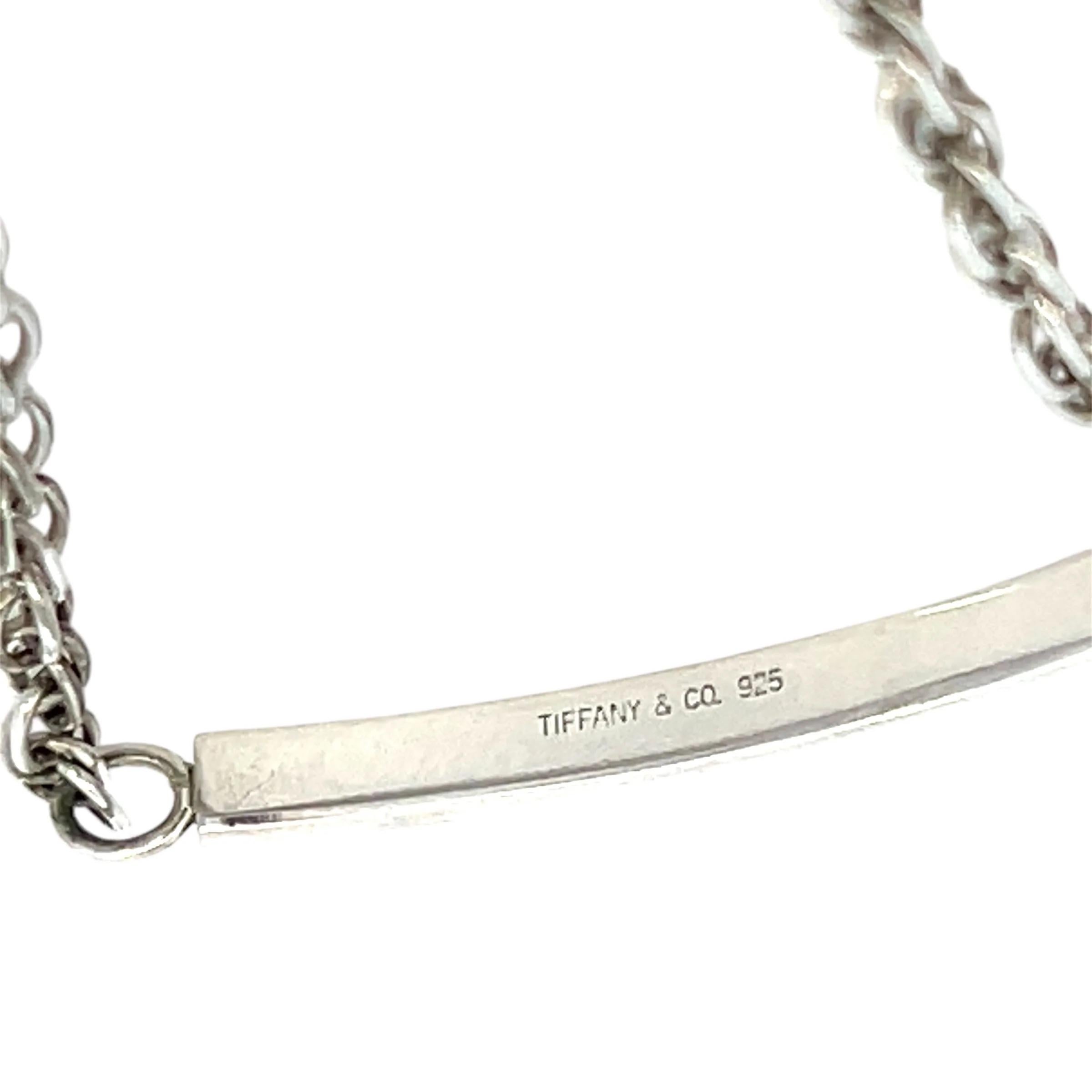 Tiffany & Co Estate Rope Chain Bracelet 7.5